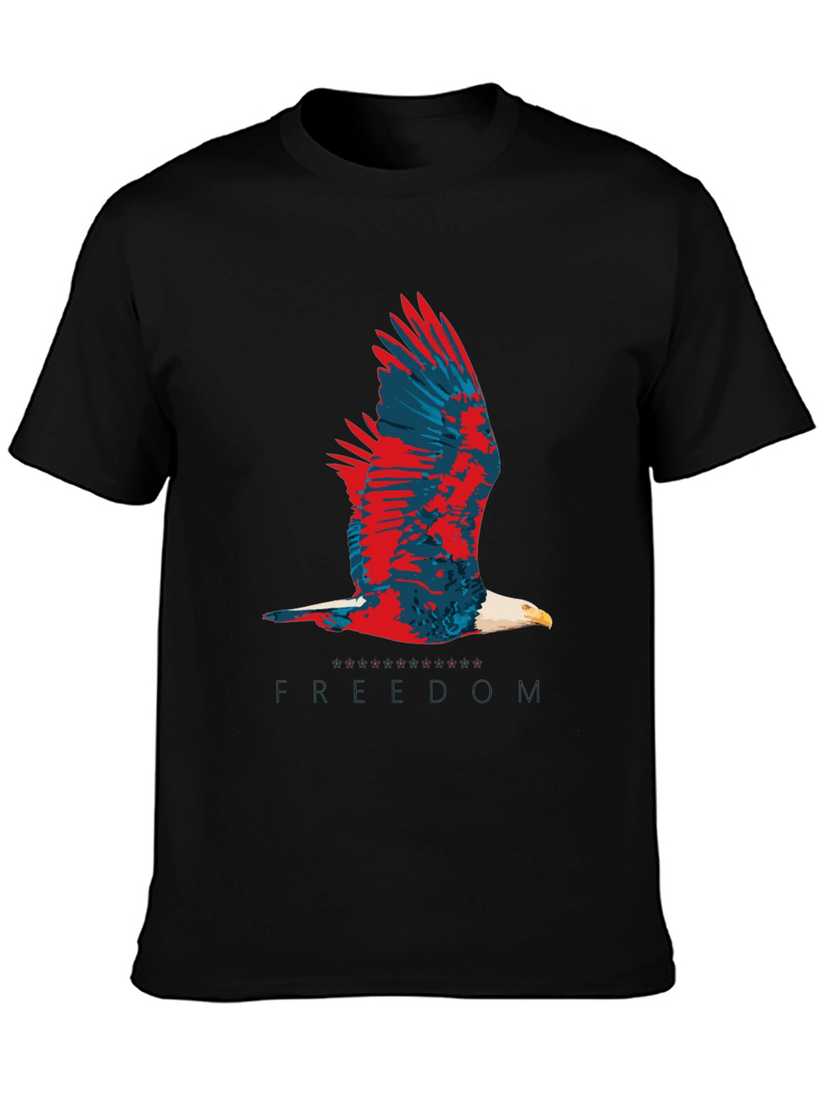 Freedom Eagle Graphic Tee - Patriotic Design