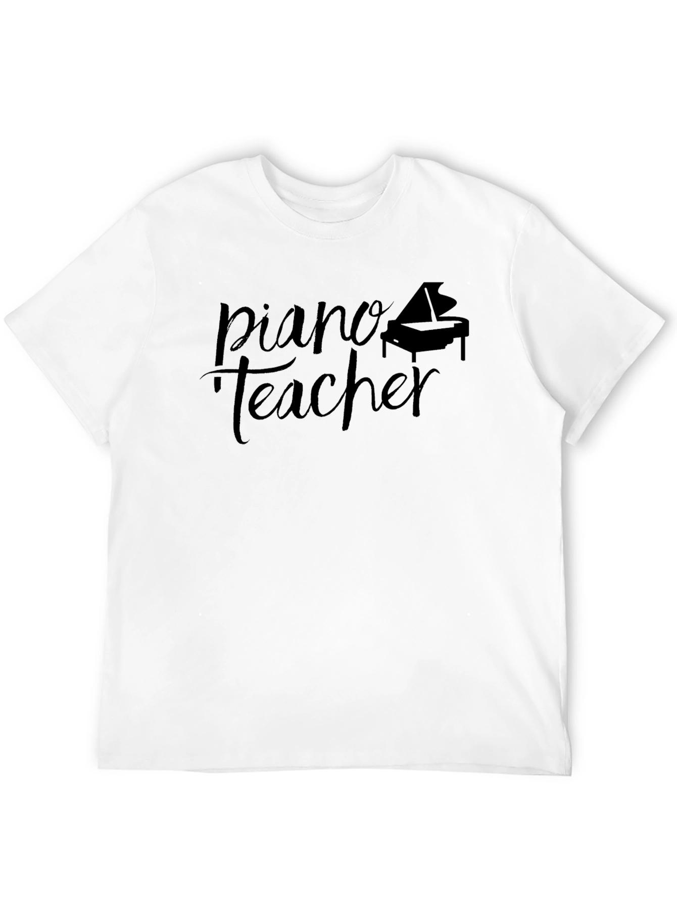 Piano Teacher Black T-Shirt - Music Educator Gift