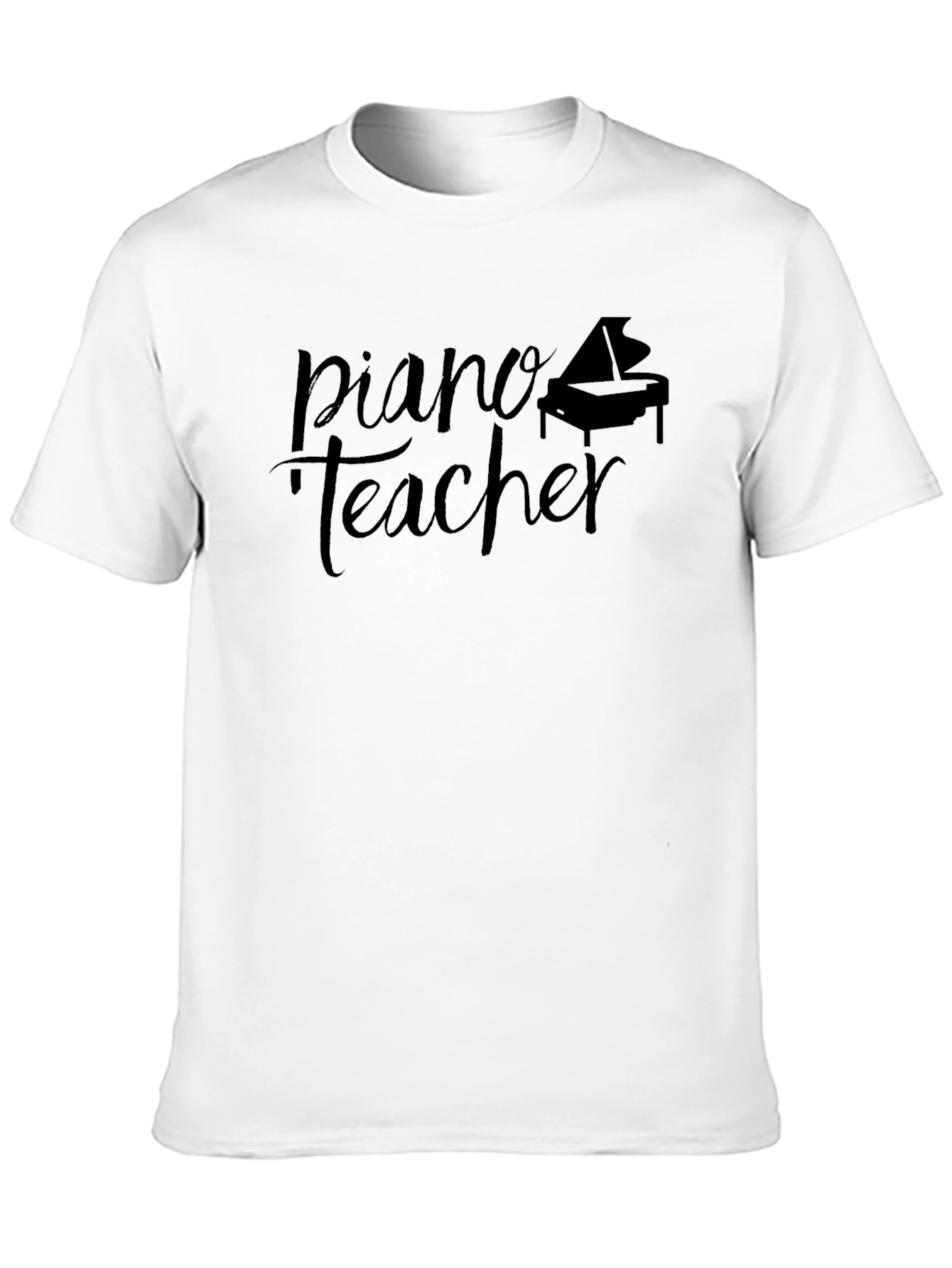 Piano Teacher Black T-Shirt - Music Educator Gift