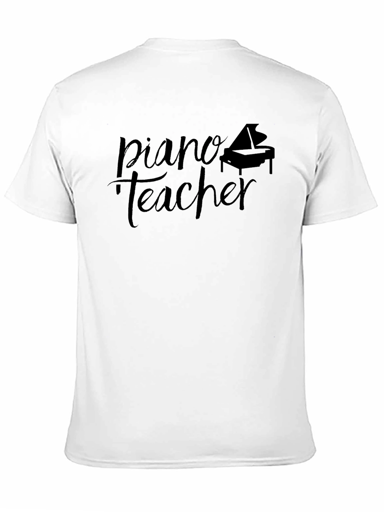 Piano Teacher Black T-Shirt - Music Educator Gift