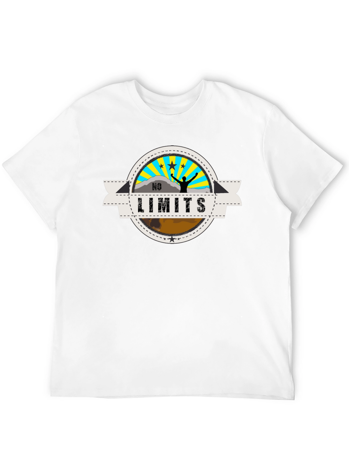 No Limits Black Graphic Tee