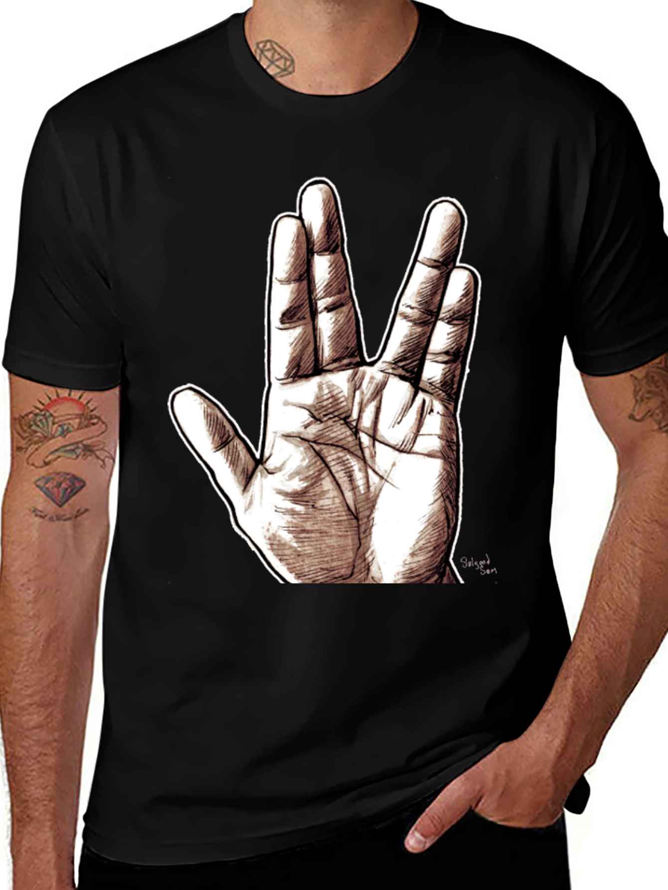 Live Long and Prosper Graphic T-Shirt