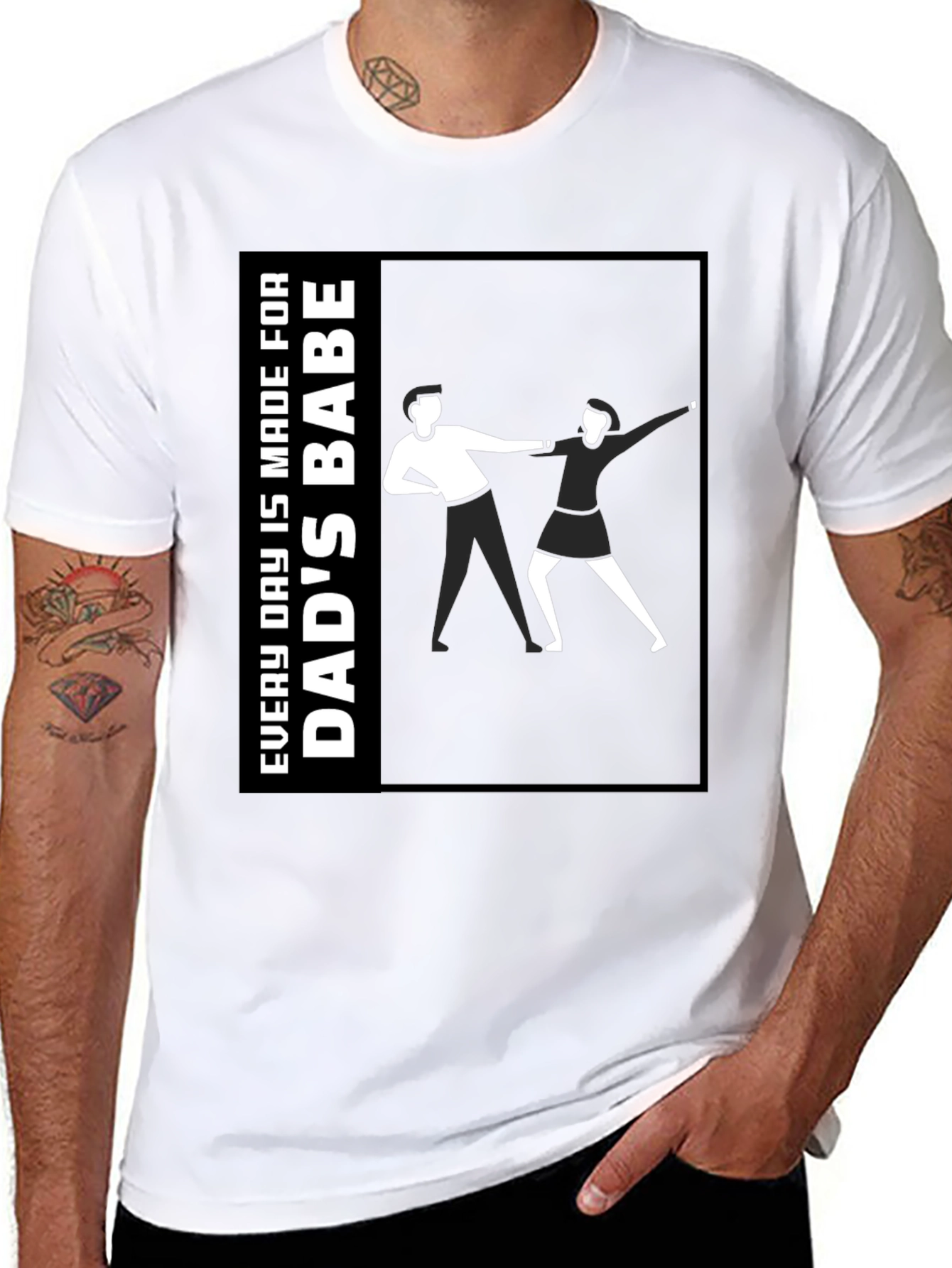 Dads Babe T-Shirt - Unique Graphic Tee