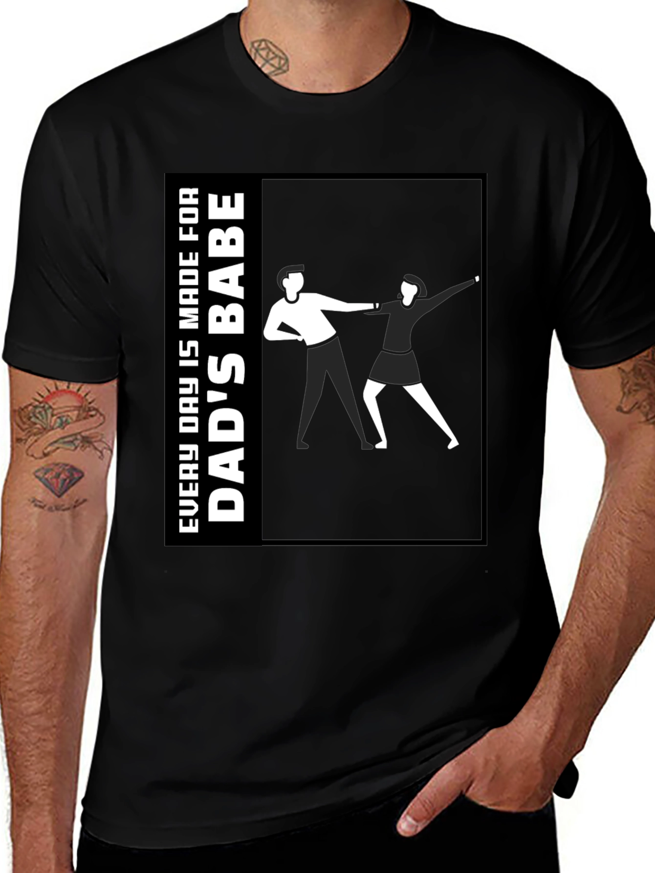 Dads Babe T-Shirt - Unique Graphic Tee
