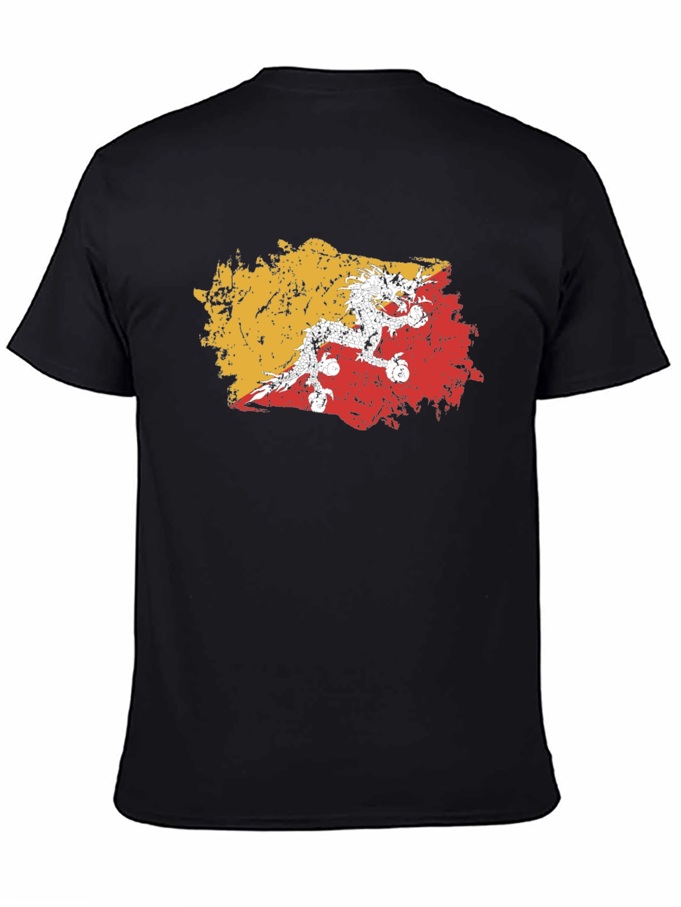 Bhutan Flag Grunge T-Shirt - Stylish & Unique