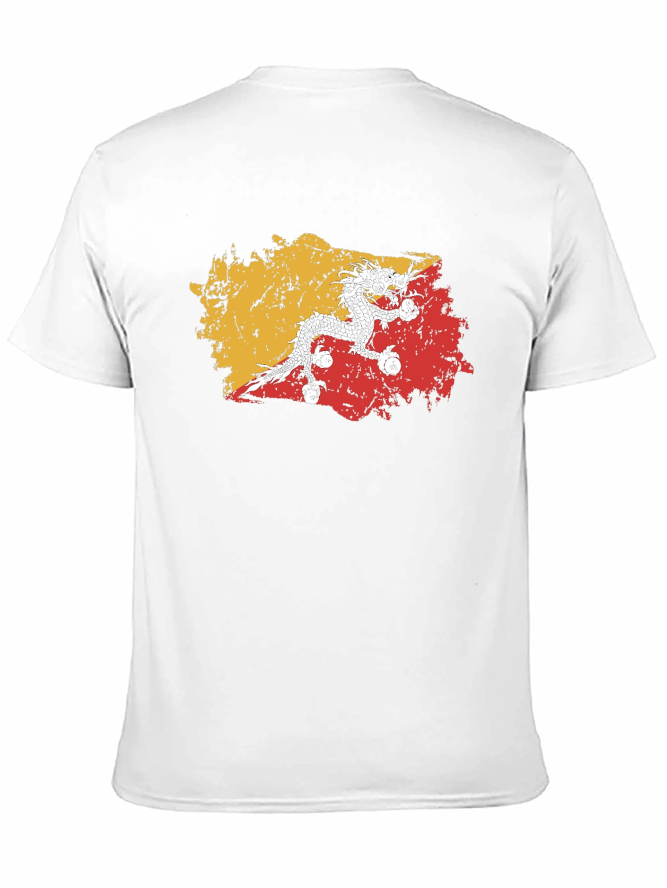 Bhutan Flag Grunge T-Shirt - Stylish & Unique