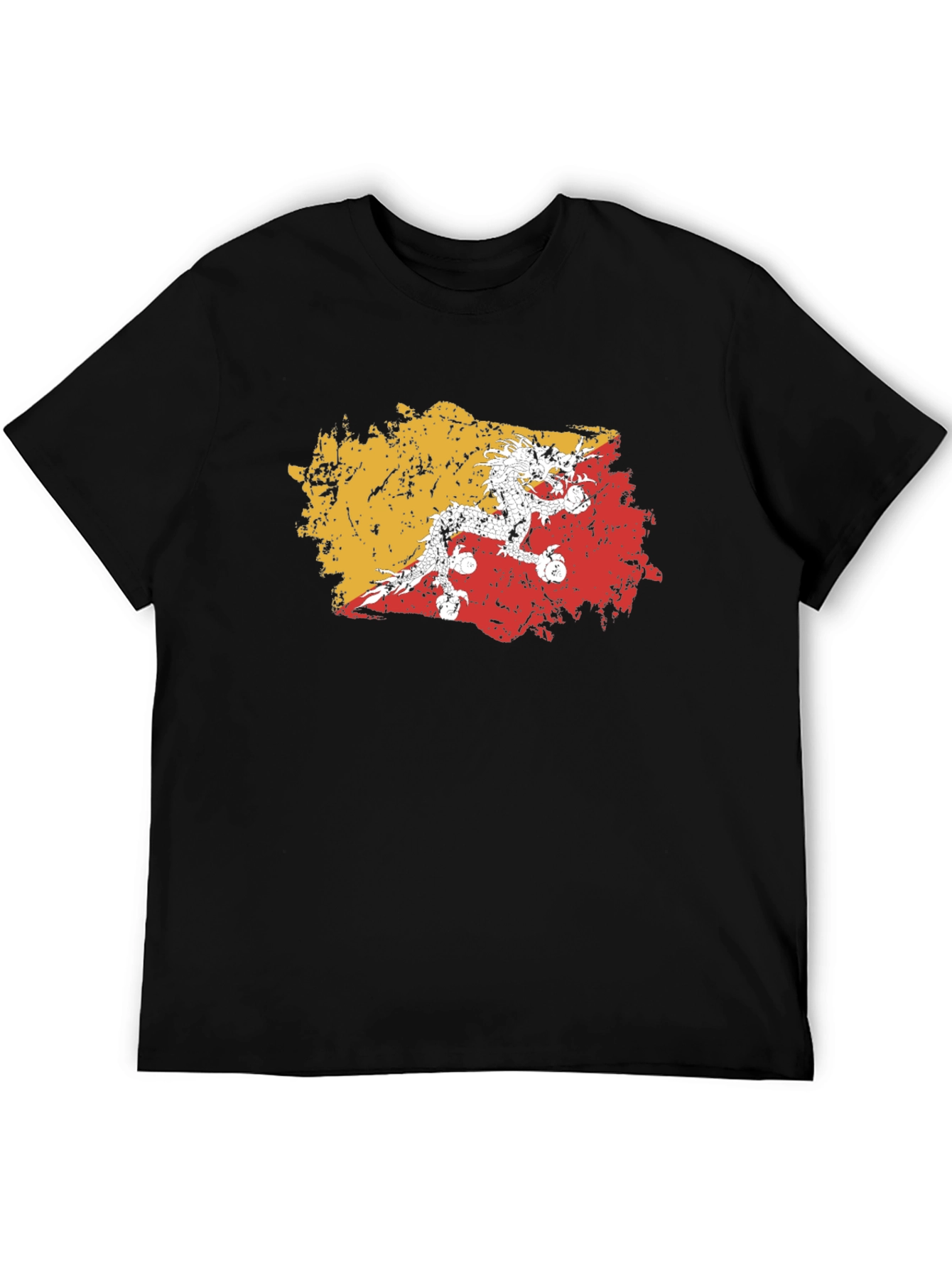 Bhutan Flag Grunge T-Shirt - Stylish & Unique