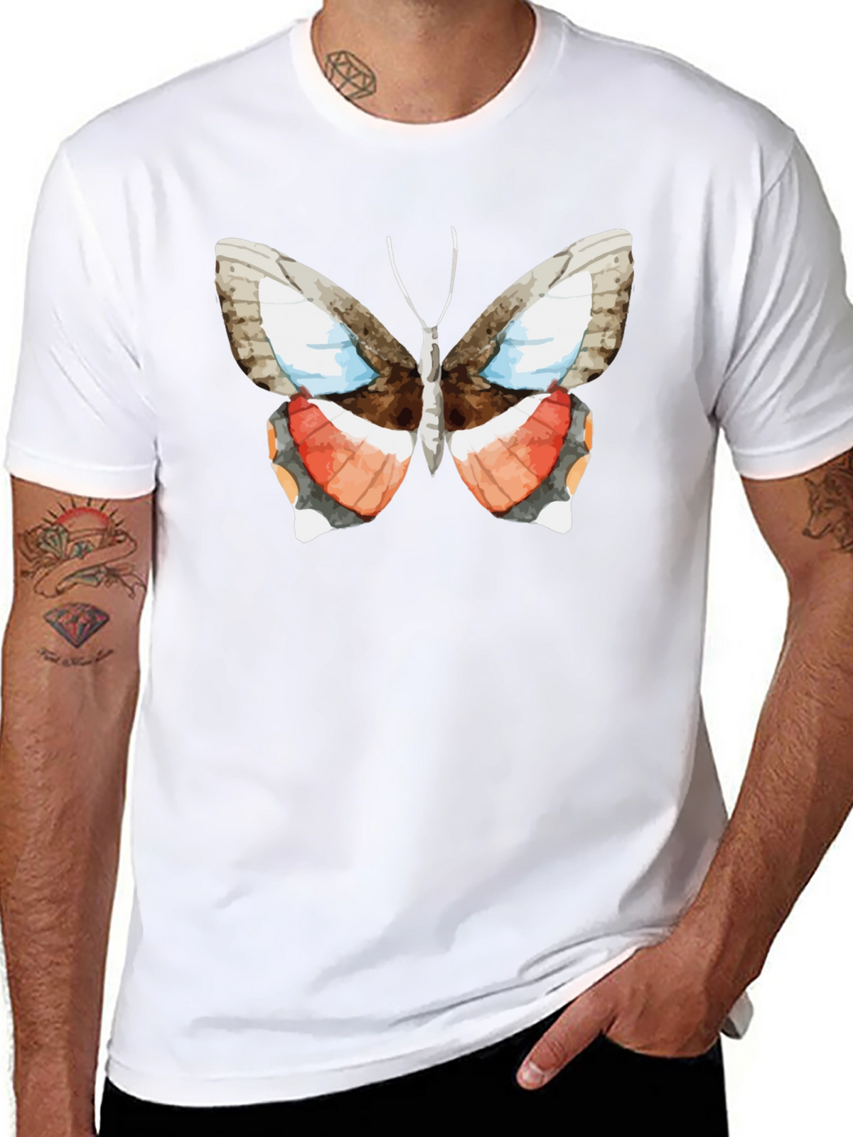 Butterfly Graphic Tee - Nature Inspired Fashion