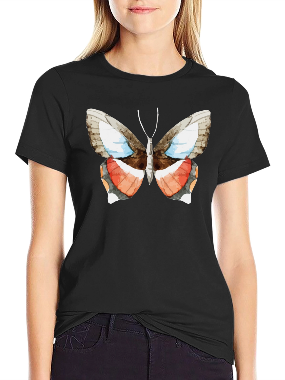 Butterfly Graphic Tee - Nature Inspired Fashion