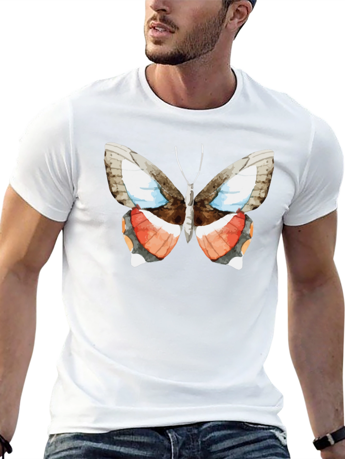 Butterfly Graphic Tee - Nature Inspired Fashion