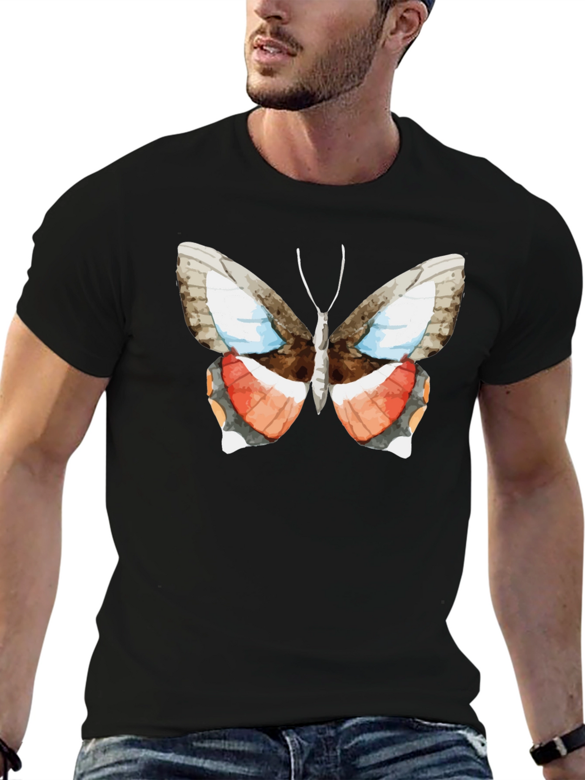 Butterfly Graphic Tee - Nature Inspired Fashion