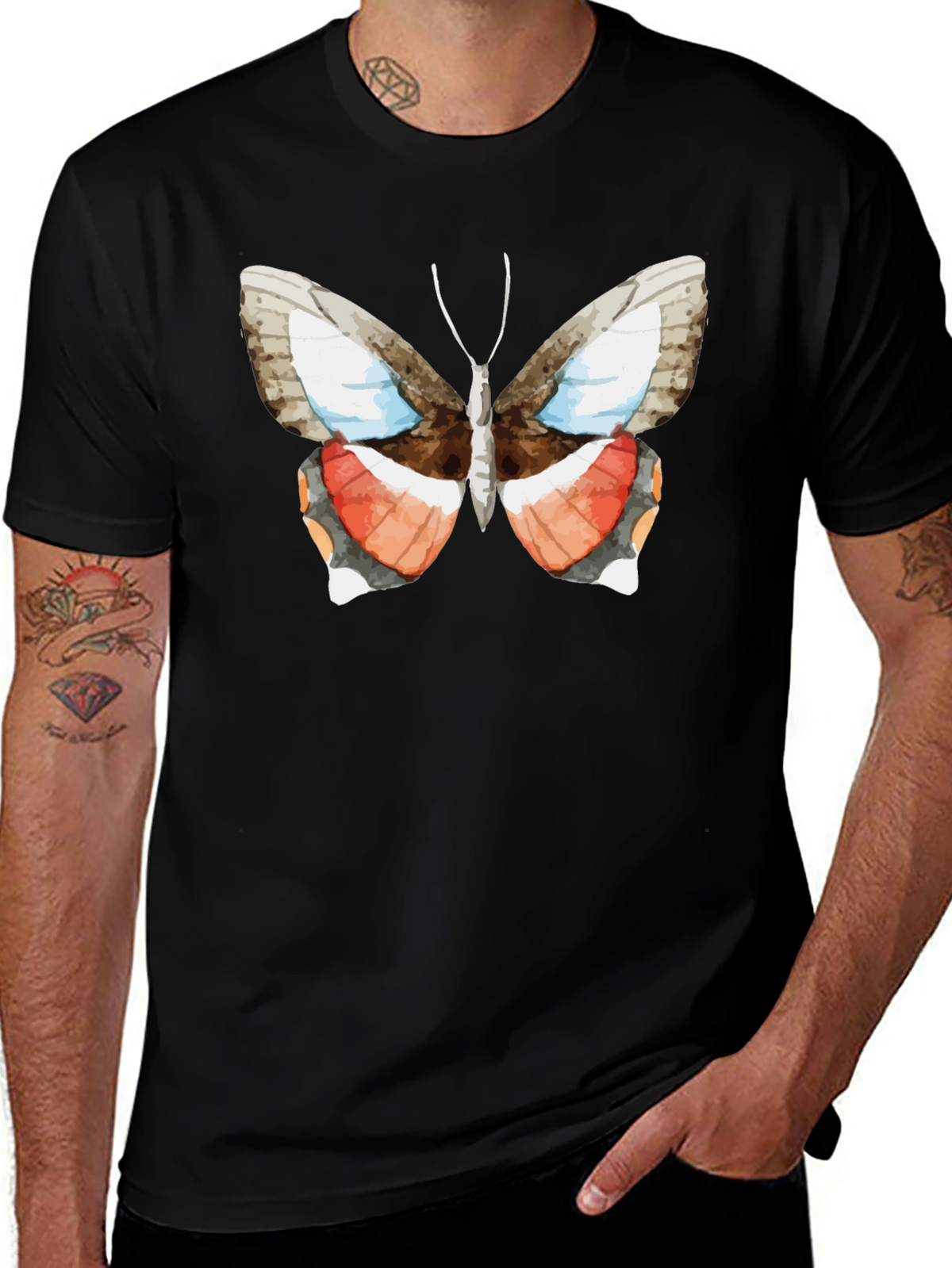 Butterfly Graphic Tee - Nature Inspired Fashion