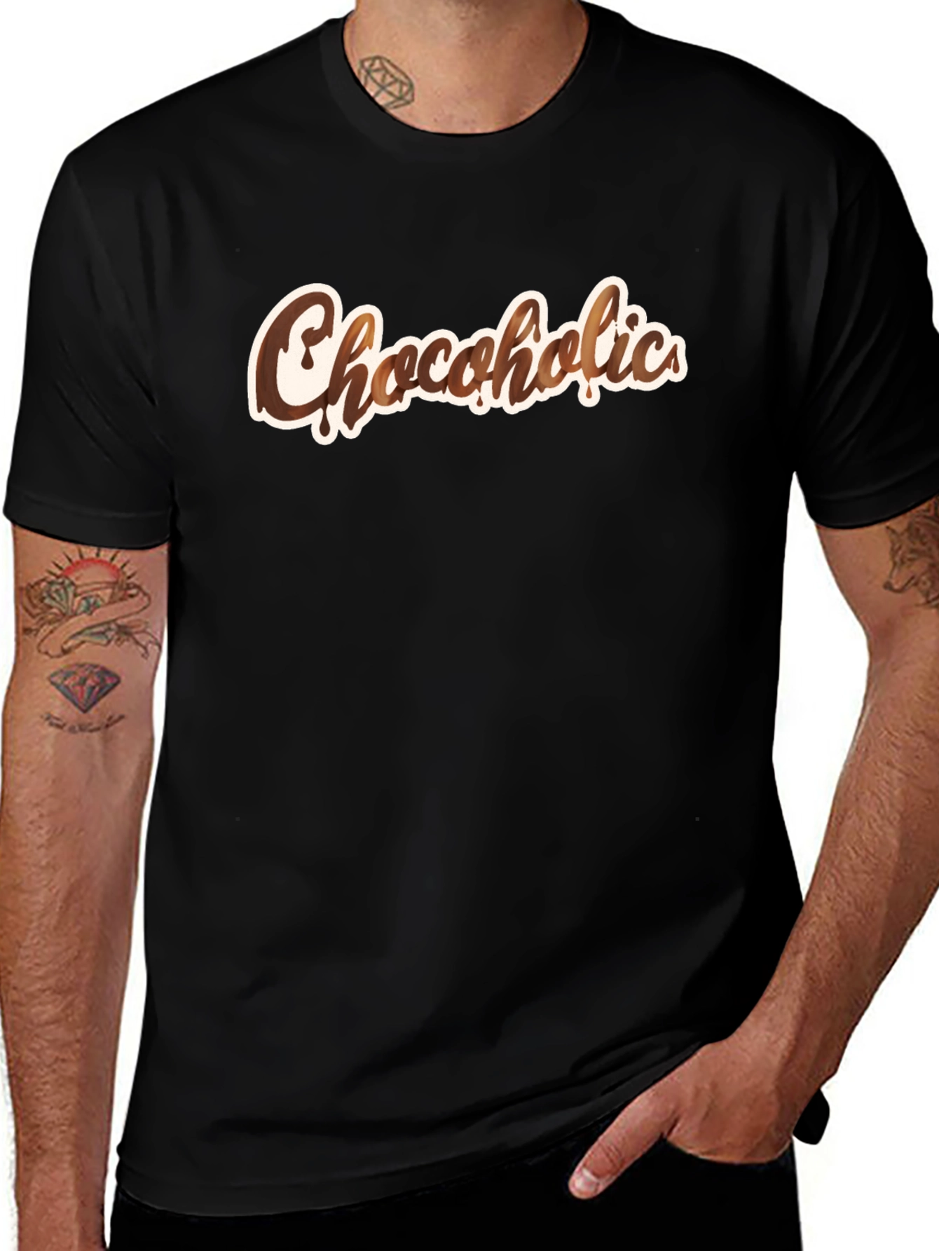 Chocoholics Black T-Shirt - Chocolate Lover Apparel