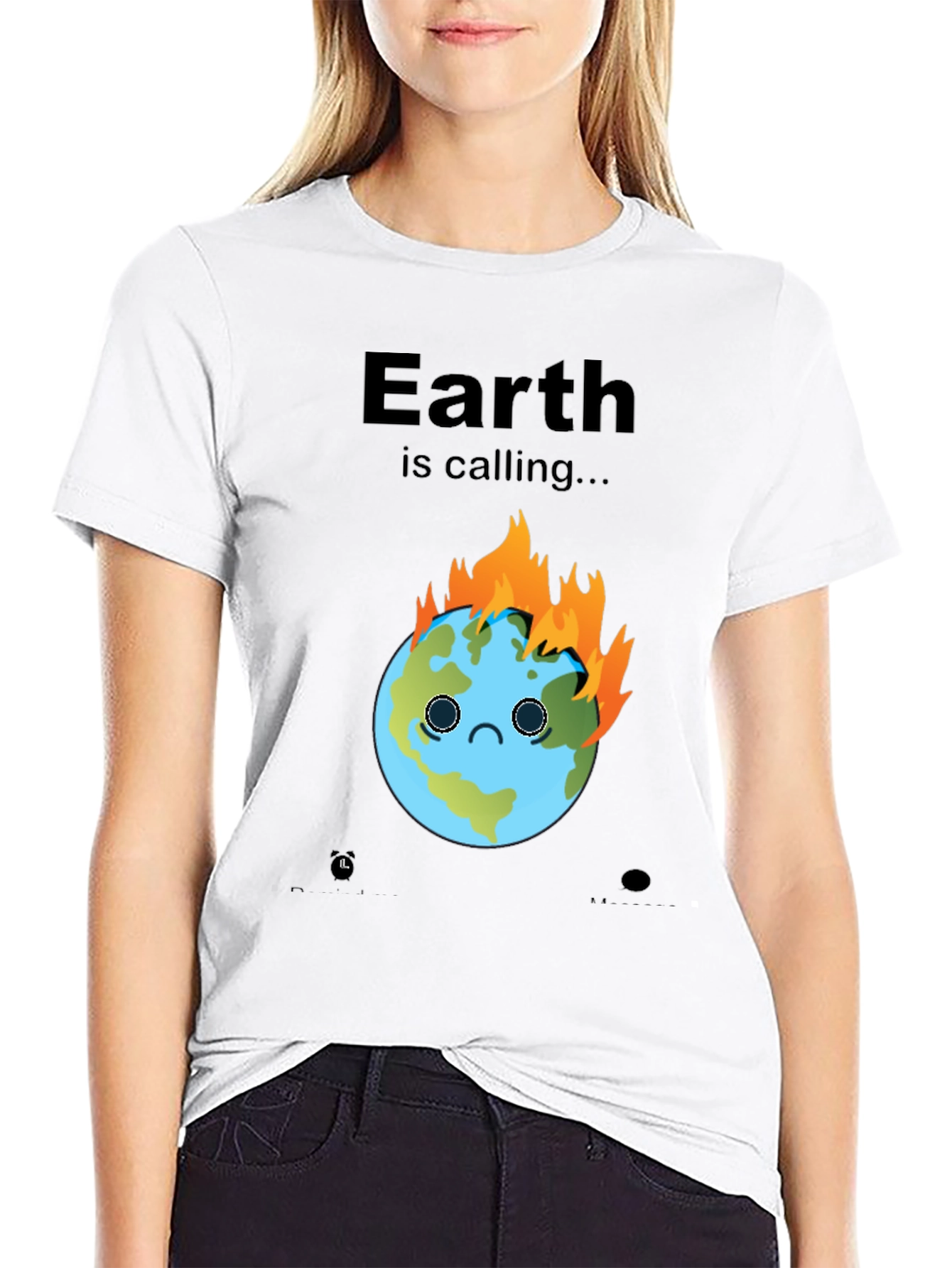 Earth is Calling Graphic Tee - Climate Change Awareness
