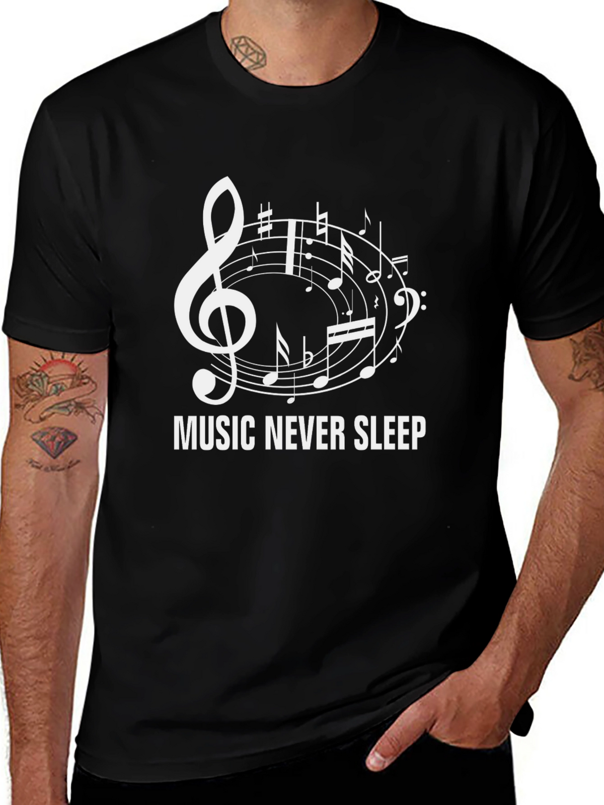Music Never Sleeps Graphic Tee