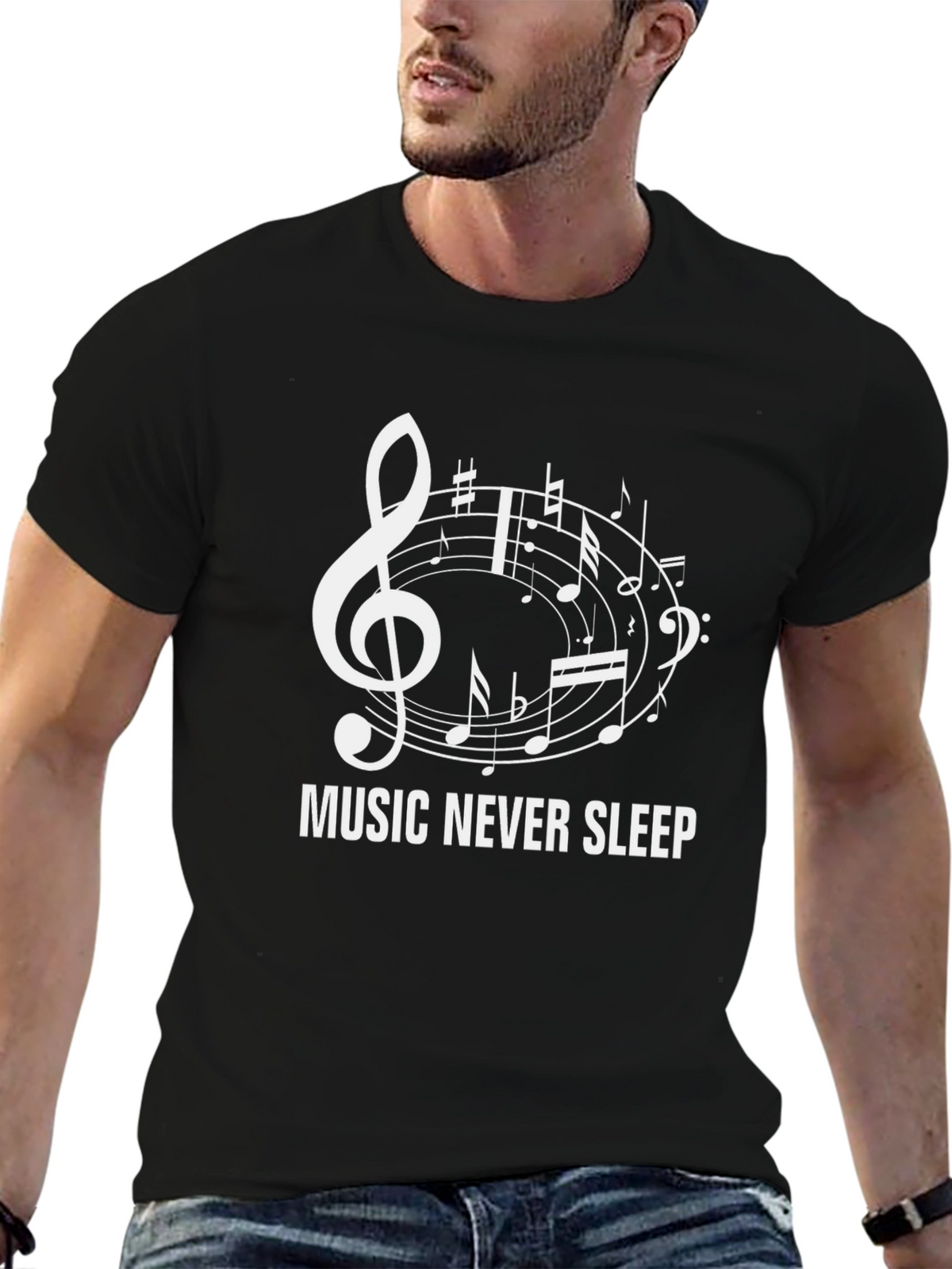 Music Never Sleeps Graphic Tee