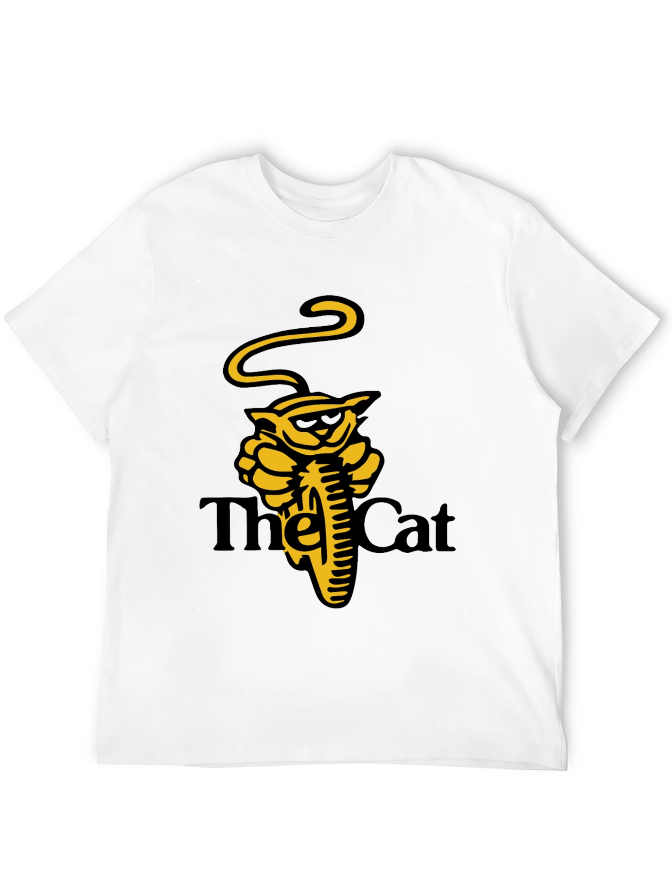 Cool Cat Motorcycle Black T-Shirt