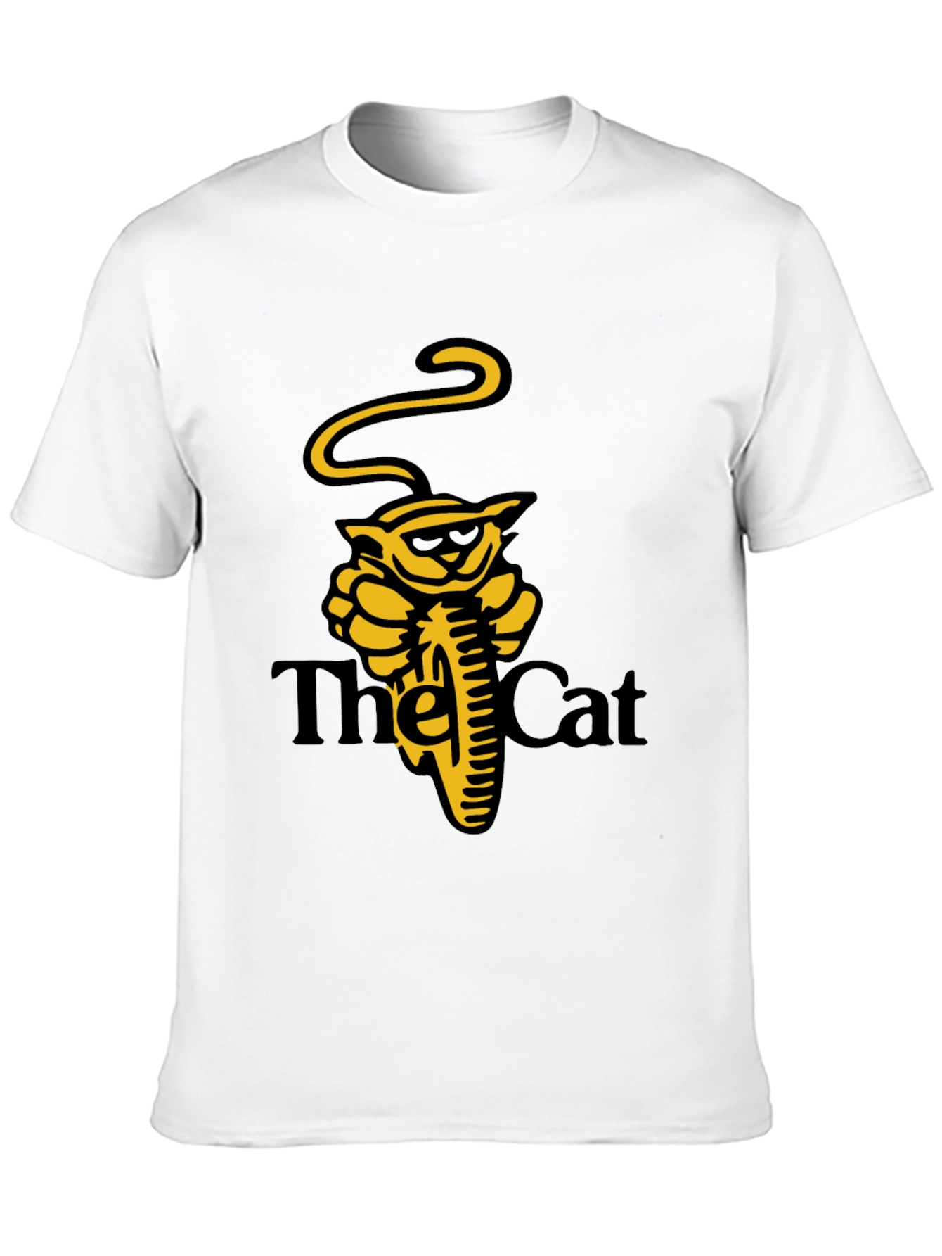 Cool Cat Motorcycle Black T-Shirt