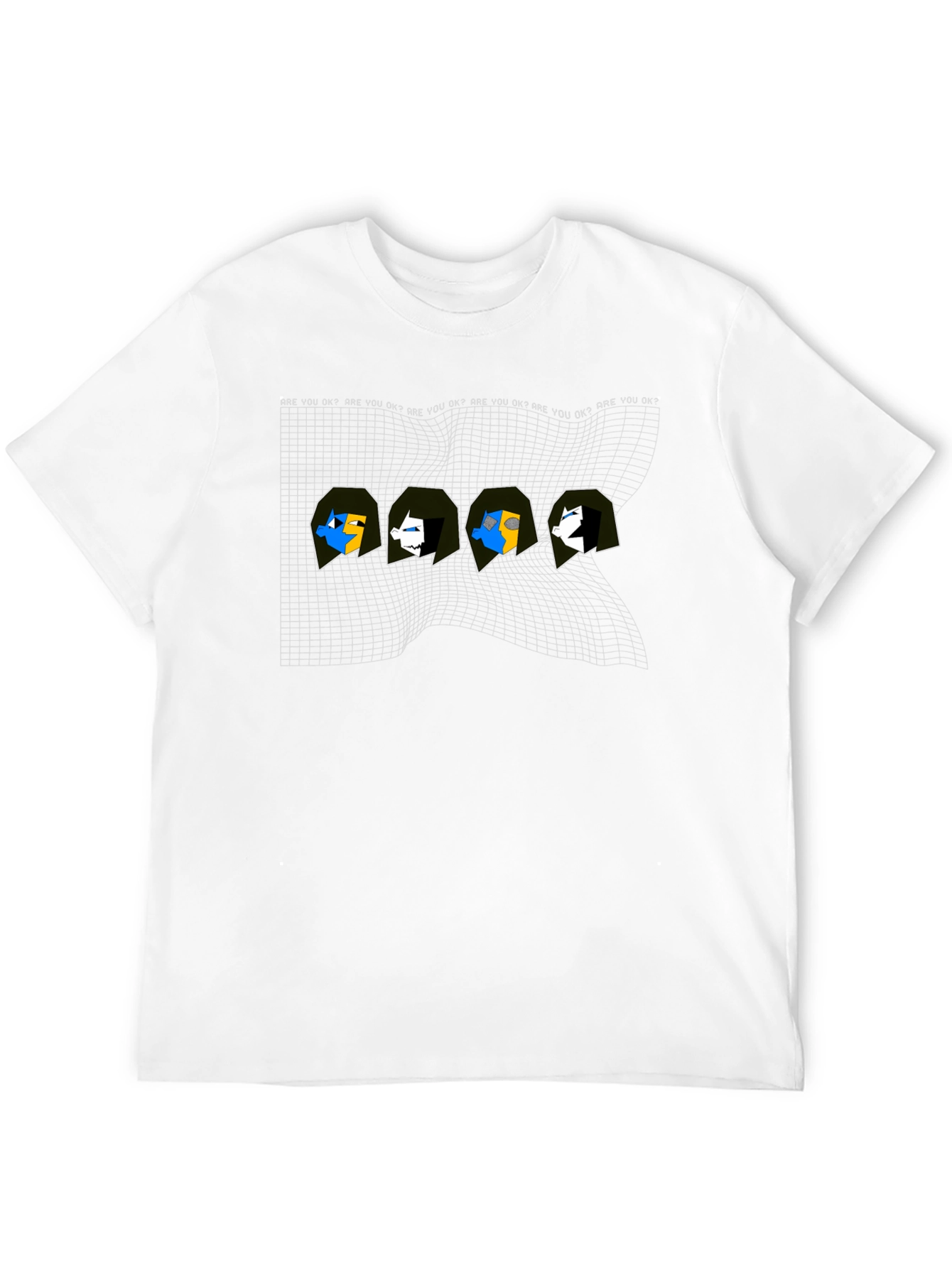 Are You Okay? Graphic Print Black T-Shirt