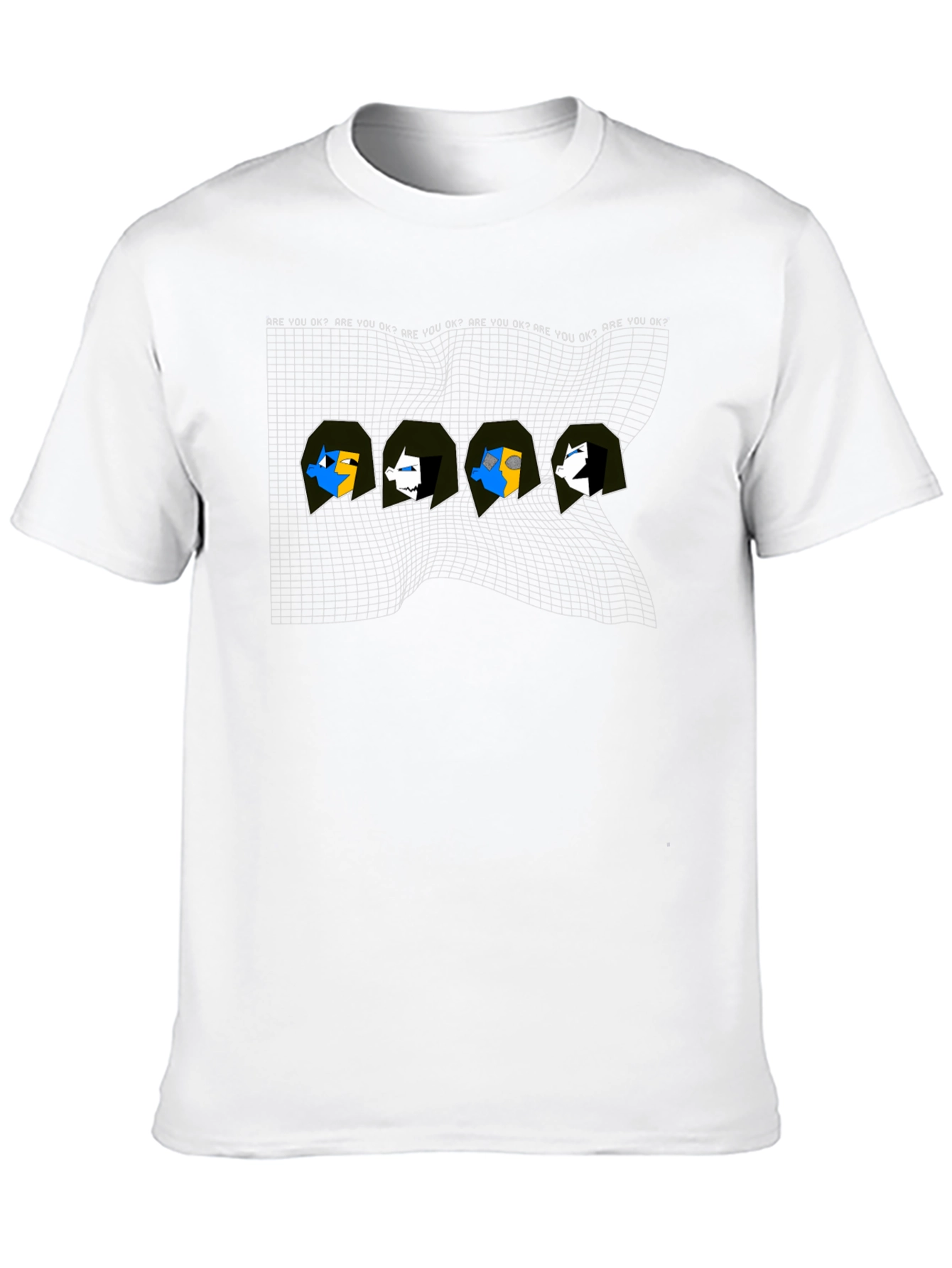 Are You Okay? Graphic Print Black T-Shirt