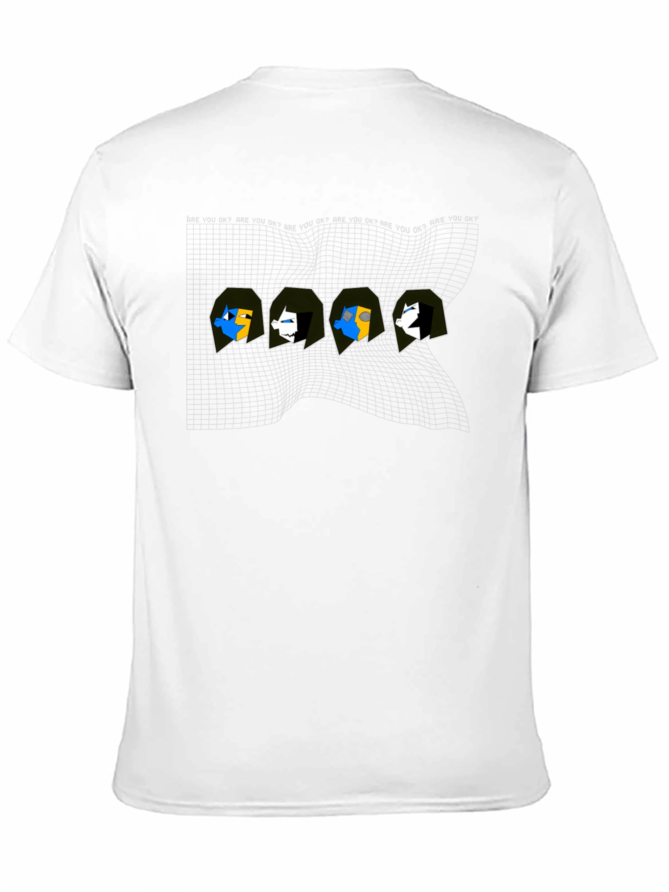 Are You Okay? Graphic Print Black T-Shirt
