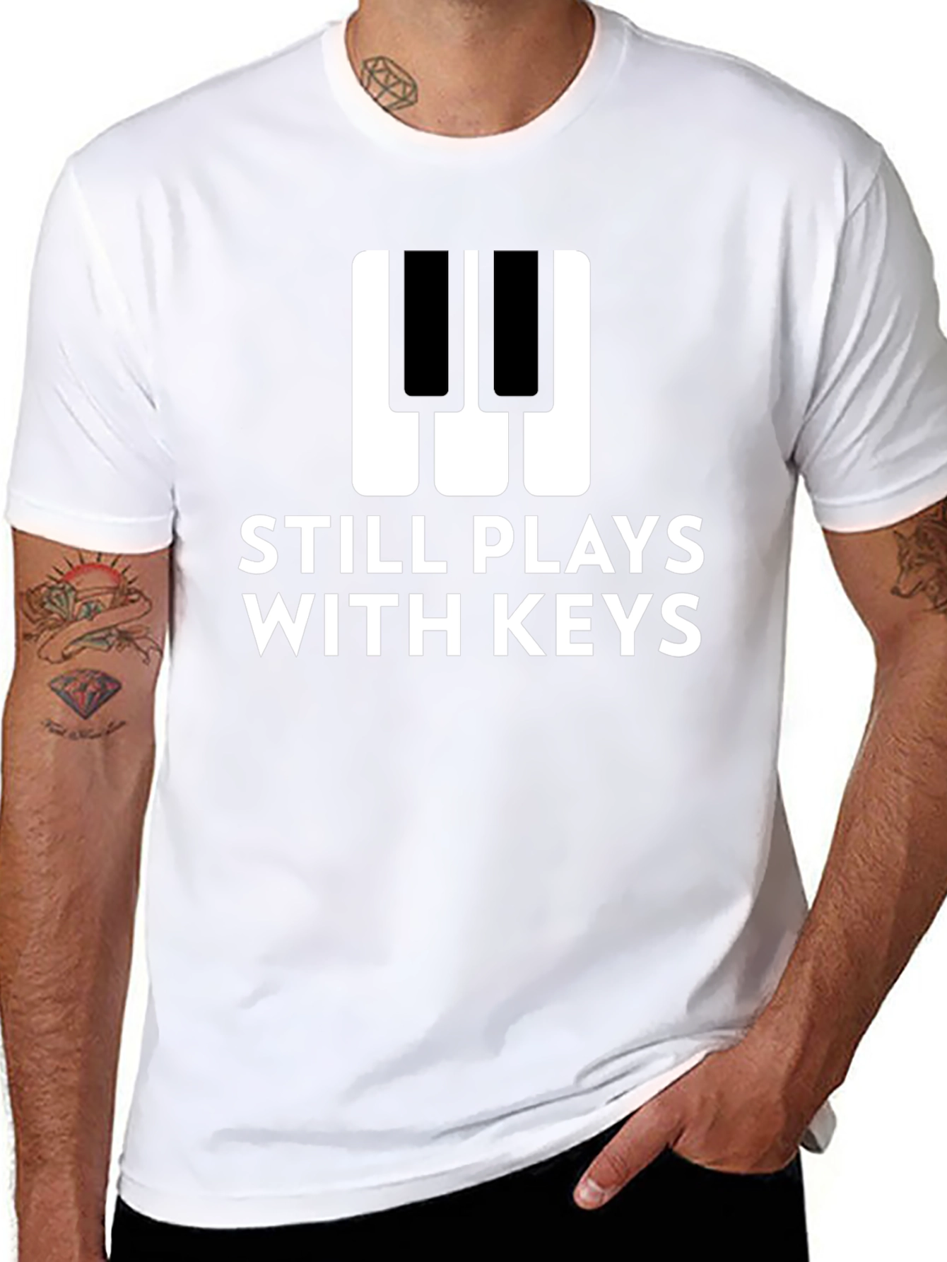 Still Plays With Keys Graphic Tee