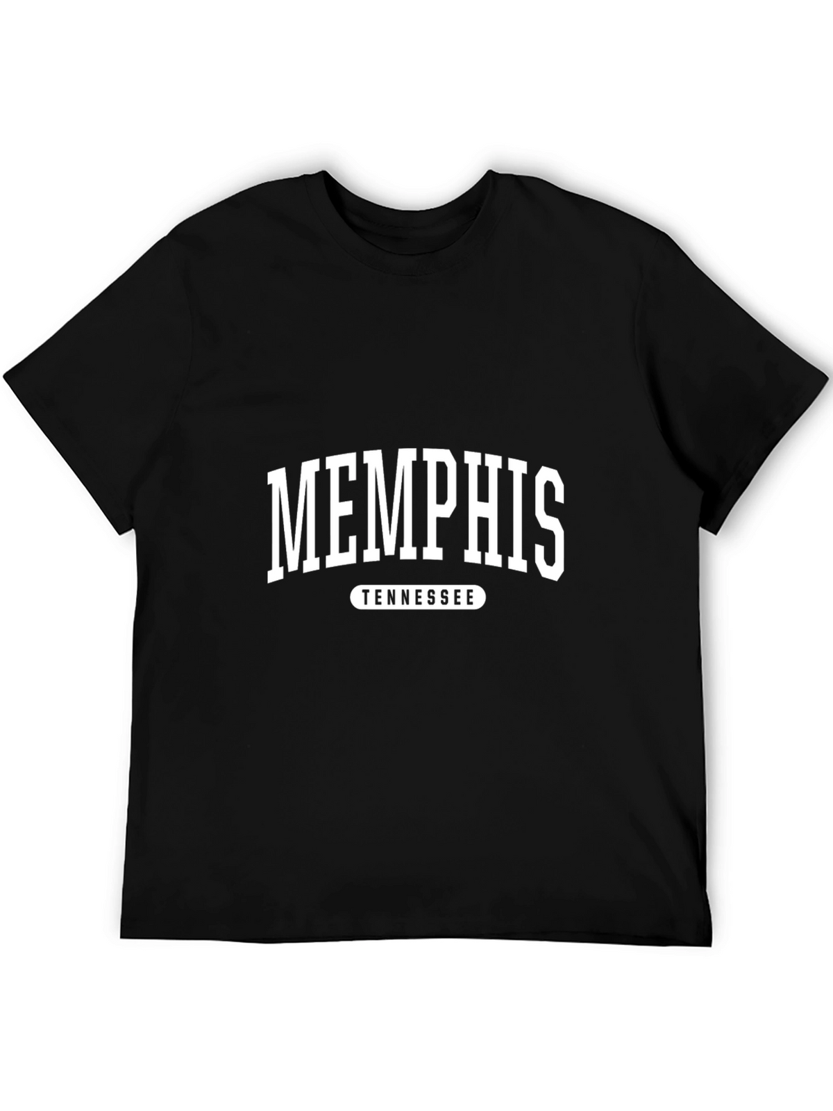 Memphis Tennessee Graphic Tee - Black Cotton T-Shirt