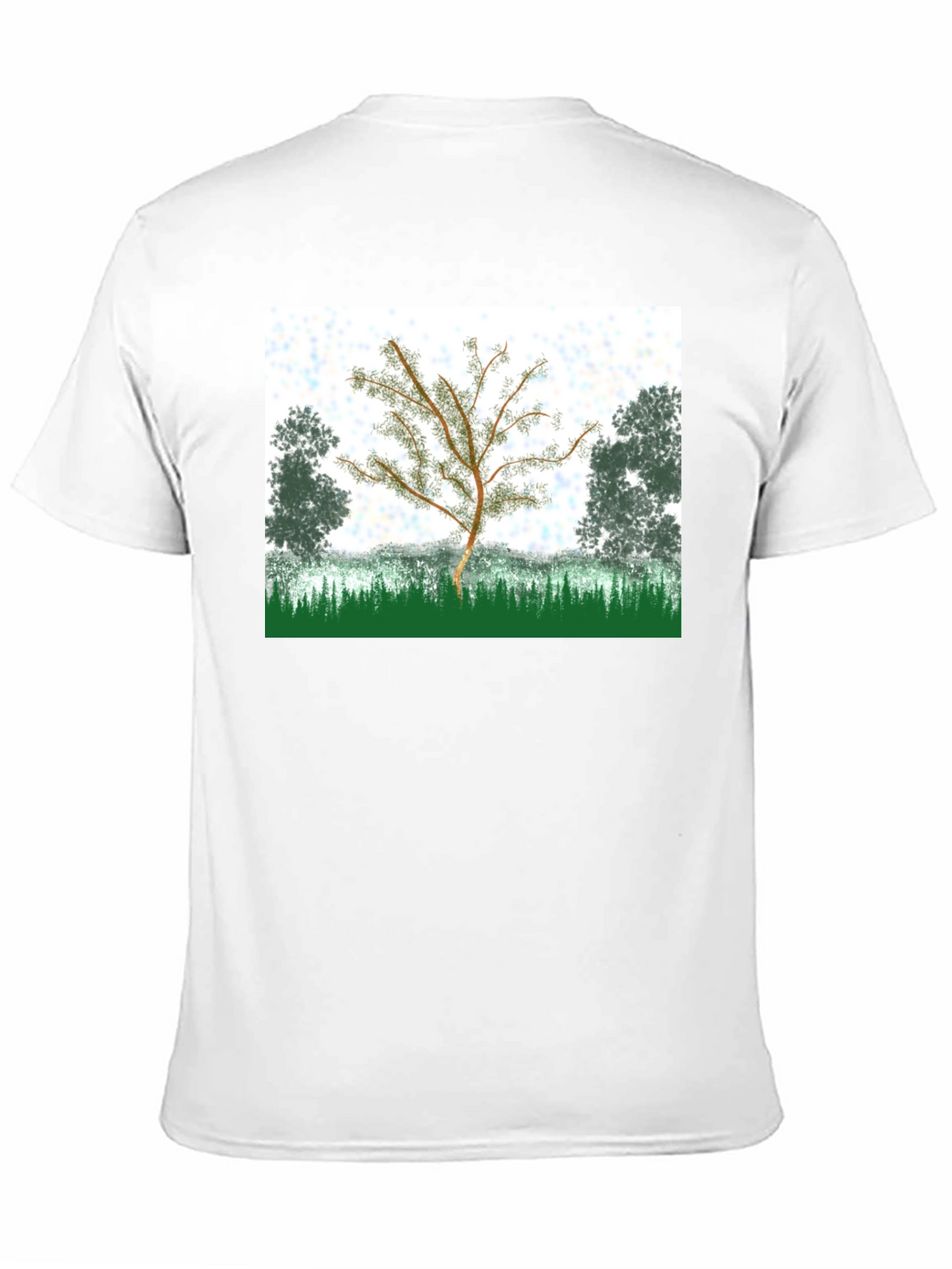 Nature Tree Graphic T-Shirt - Black