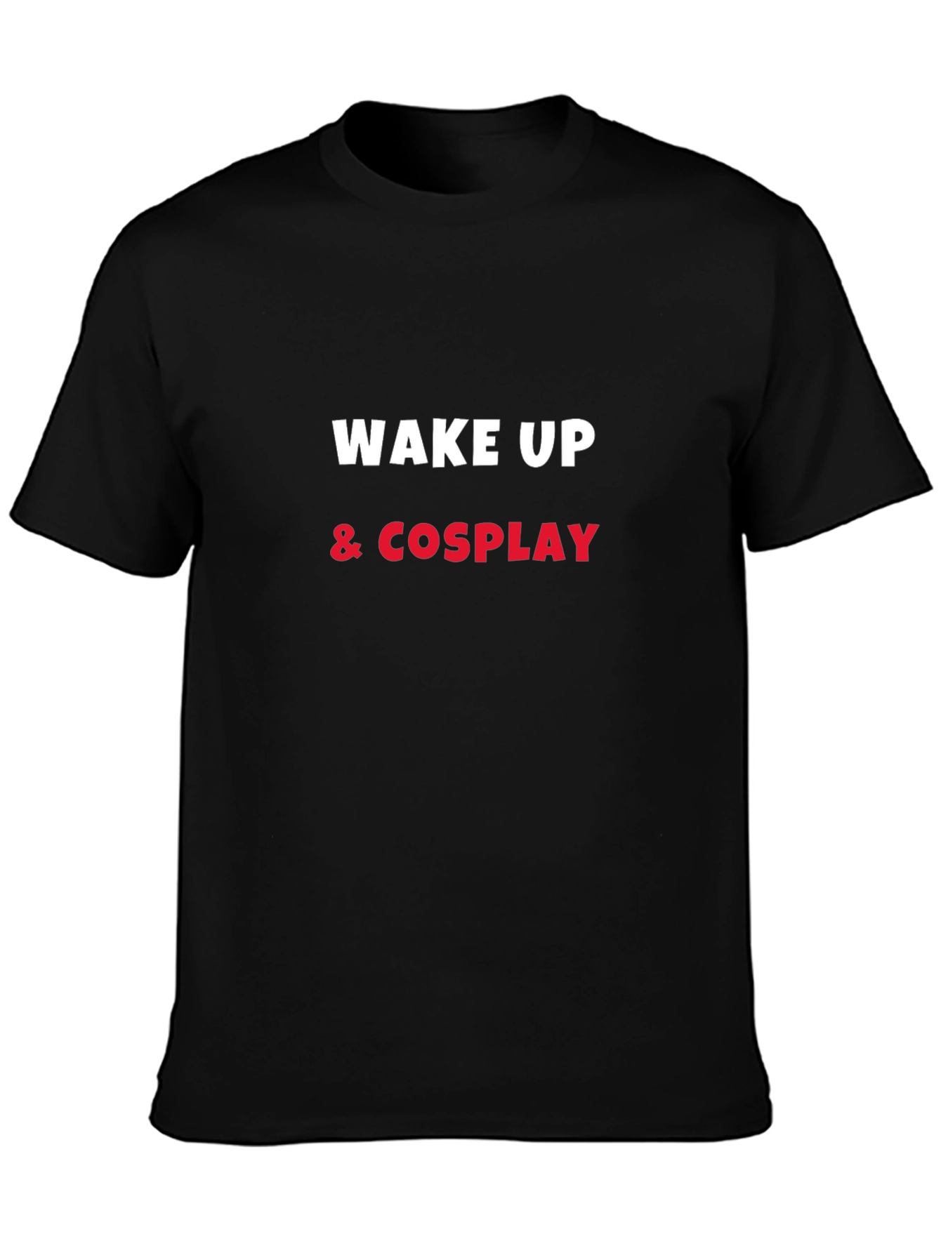 Wake Up & Cosplay Black T-Shirt