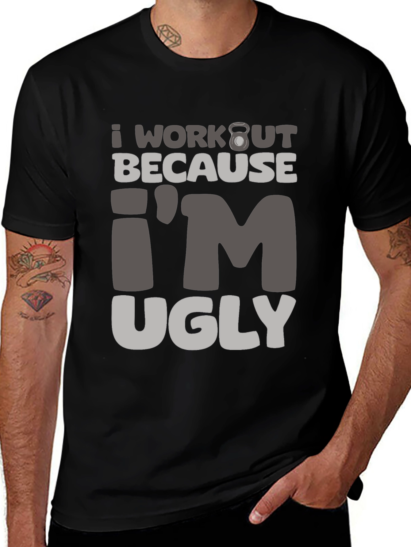Workout Motivation Graphic Tee - Im Ugly