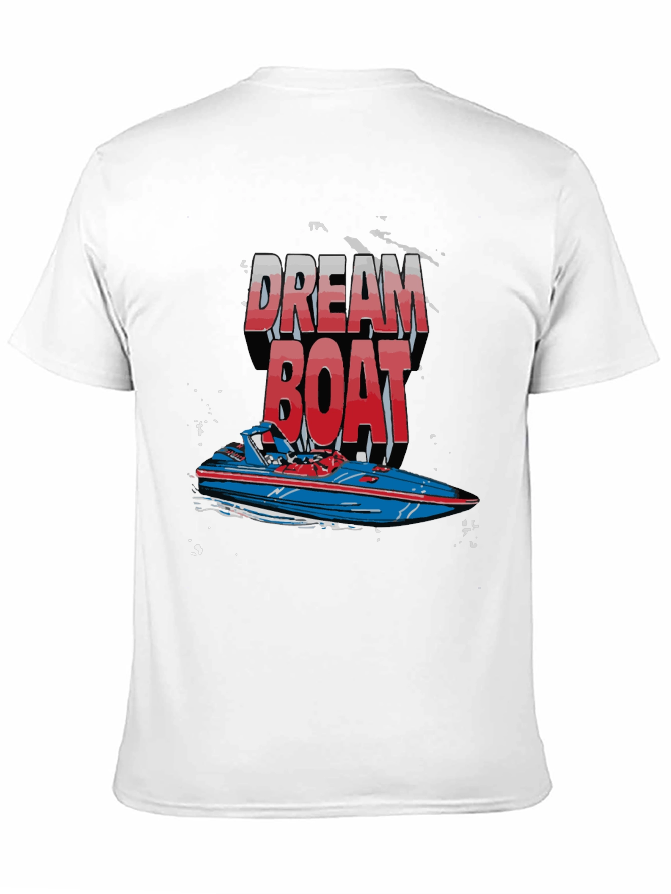 Dream Boat Graphic T-Shirt - Black Crew Neck