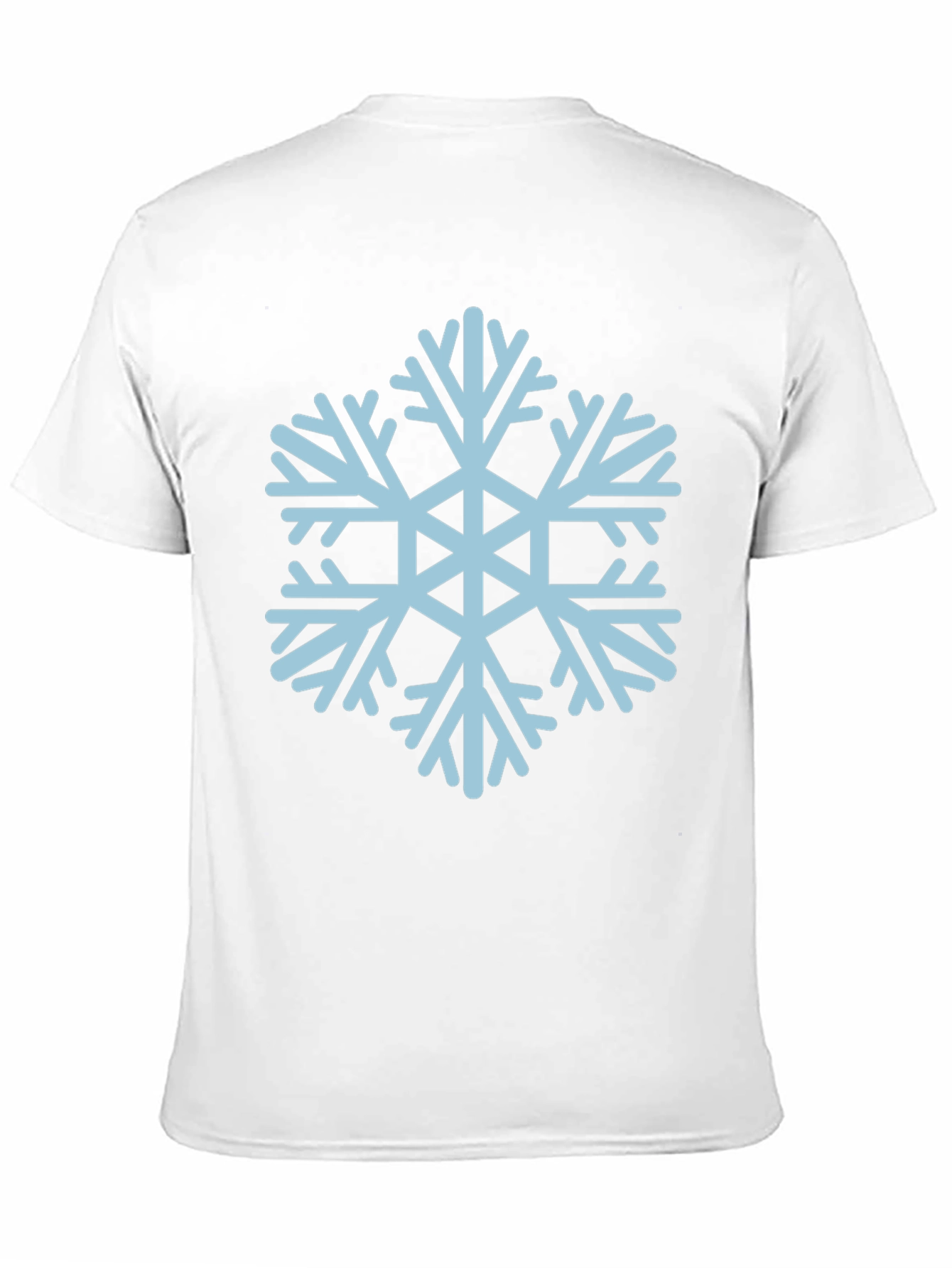 Snowflake Graphic Tee - Black Casual T-Shirt