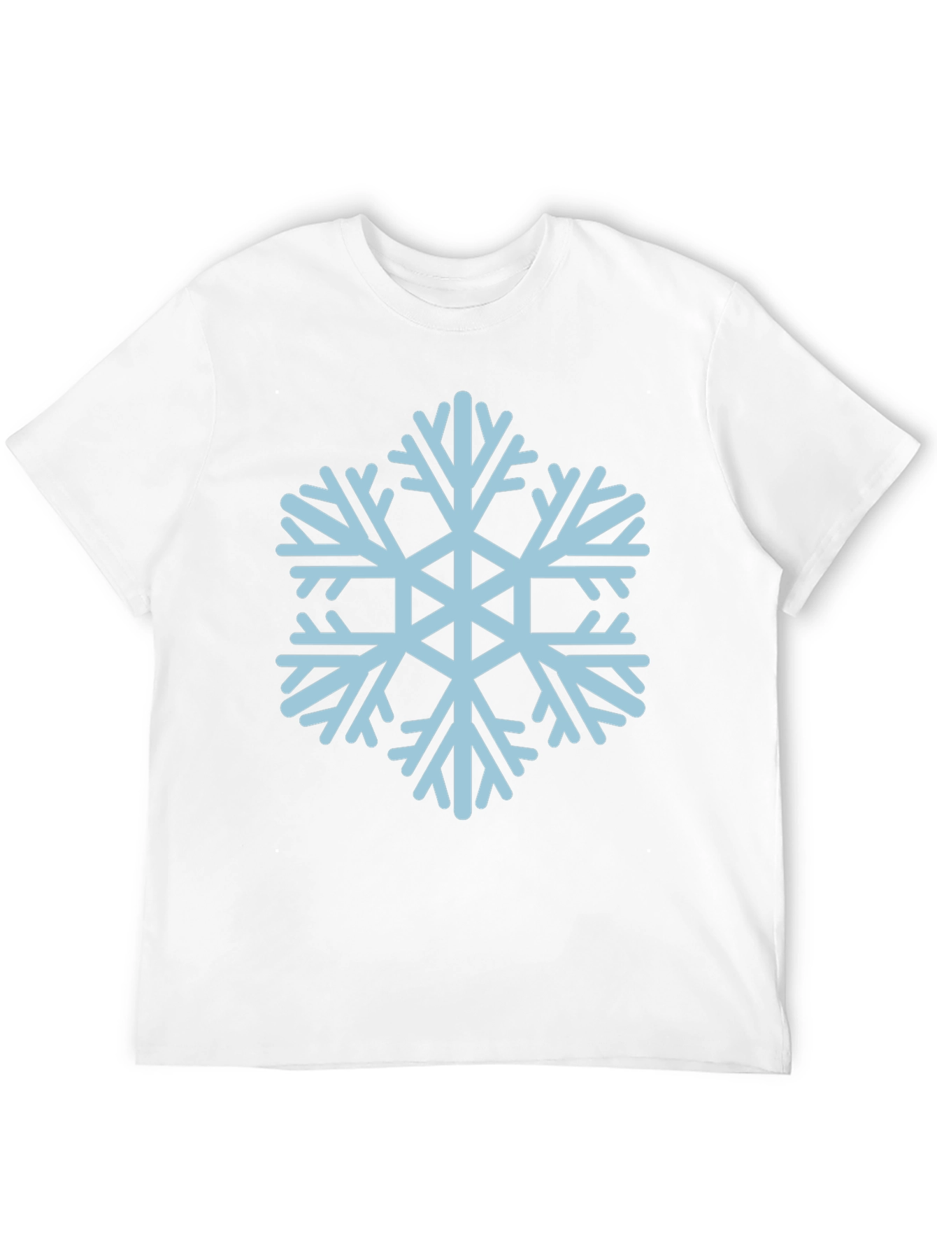 Snowflake Graphic Tee - Black Casual T-Shirt