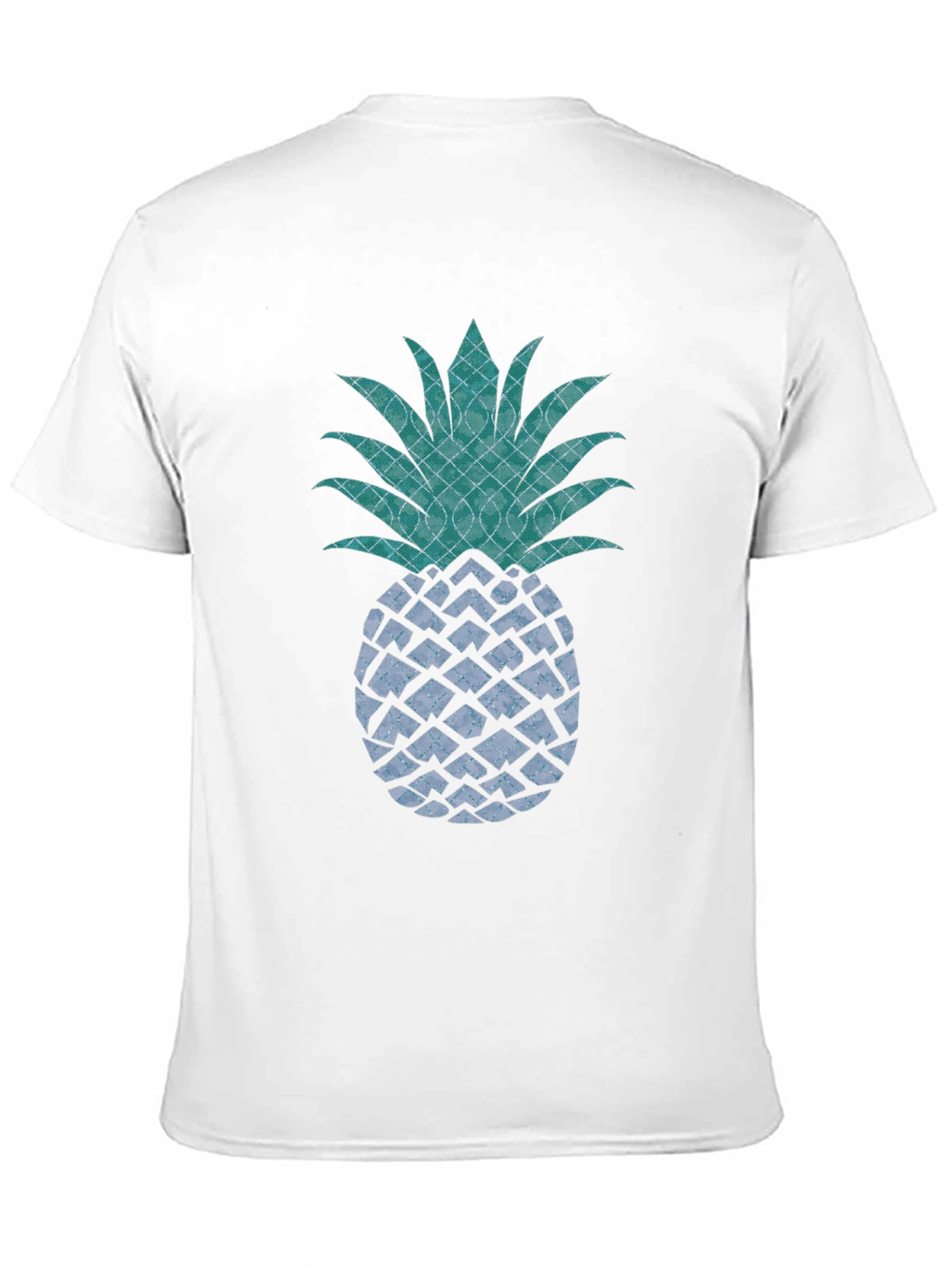 Stylish Pineapple Graphic Tee - Black Cotton T-Shirt