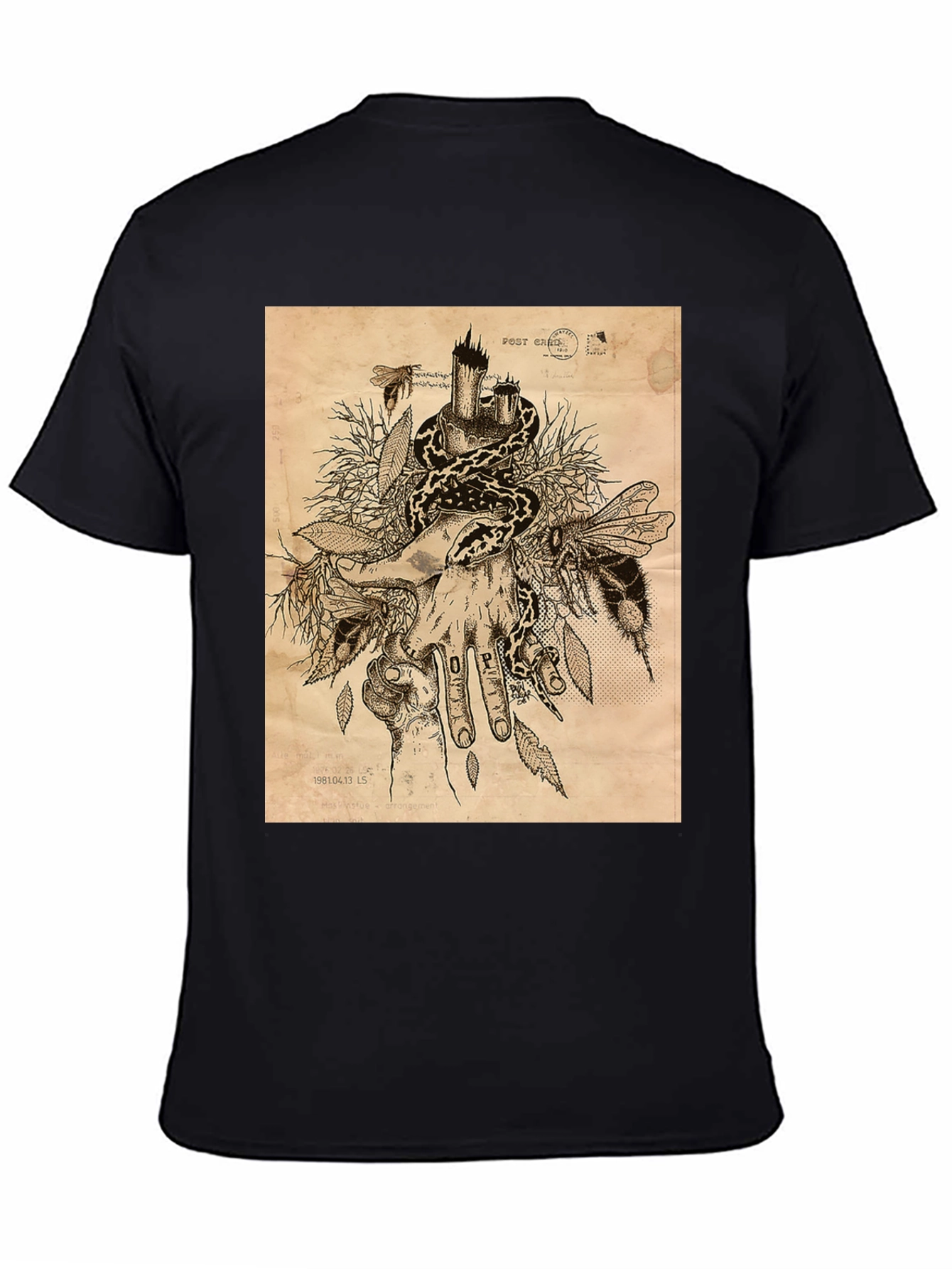 Snake and Bees T-Shirt - Unique Graphic Tee