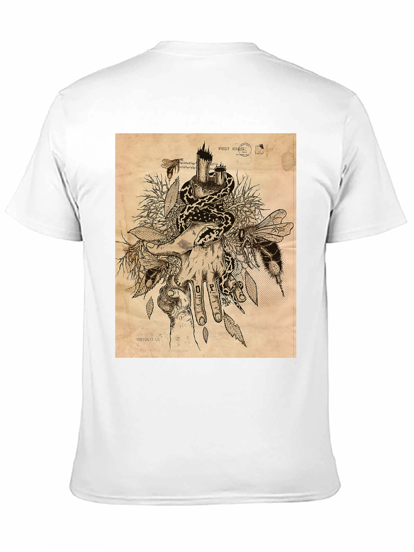 Snake and Bees T-Shirt - Unique Graphic Tee