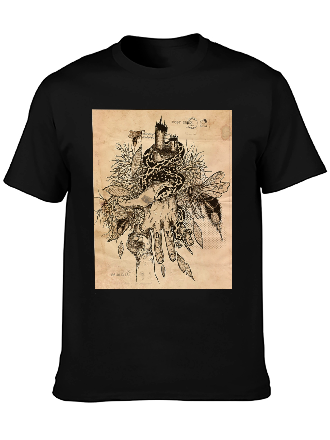 Snake and Bees T-Shirt - Unique Graphic Tee