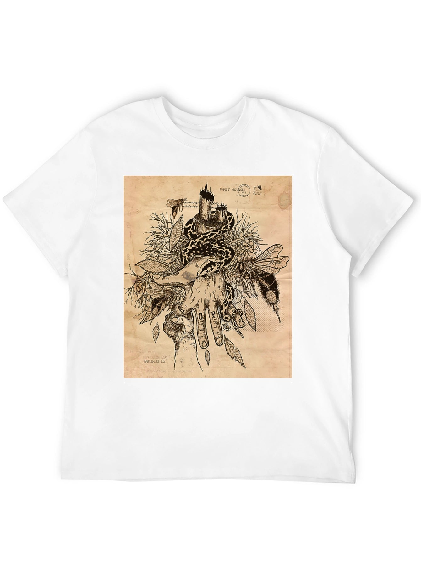 Snake and Bees T-Shirt - Unique Graphic Tee