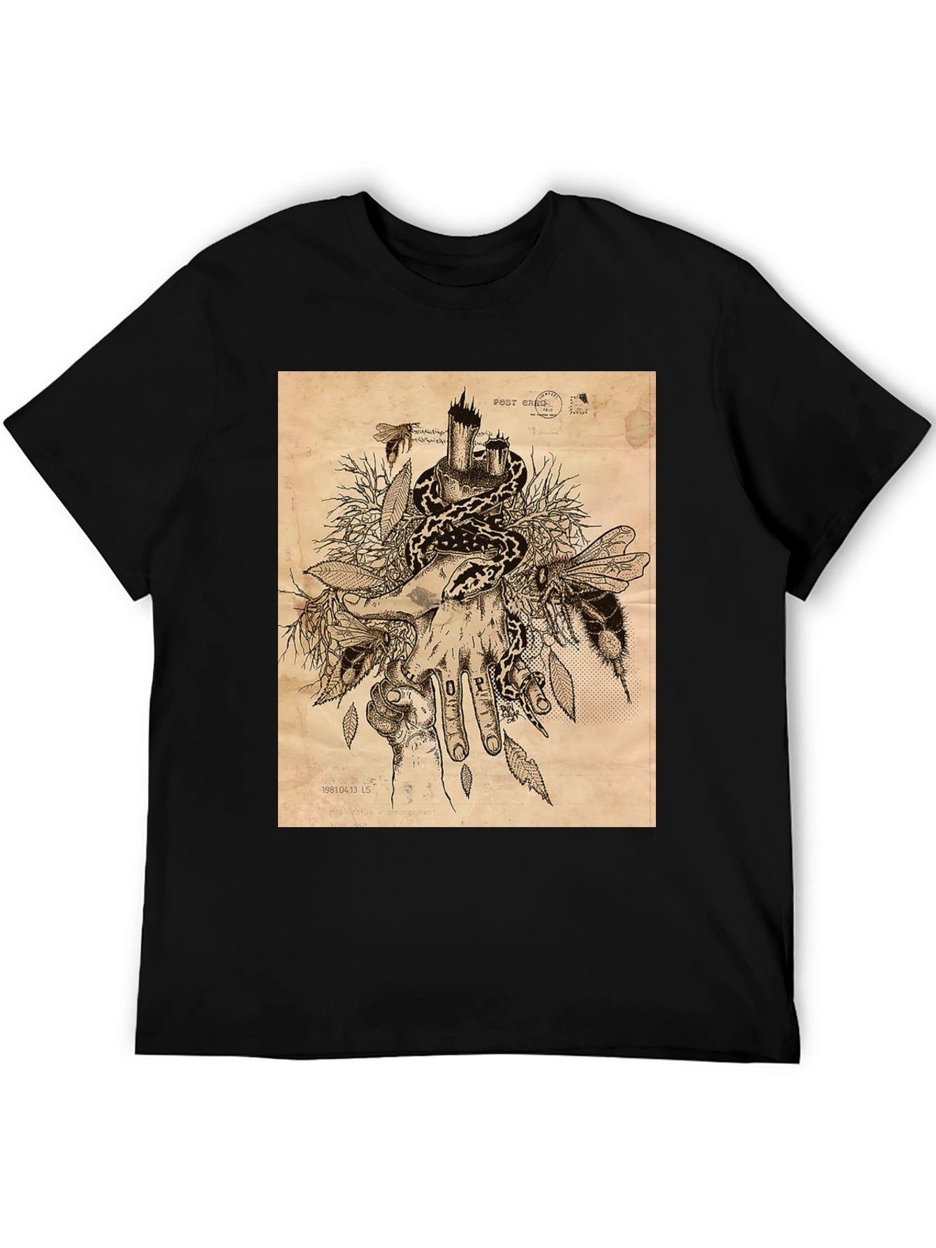 Snake and Bees T-Shirt - Unique Graphic Tee