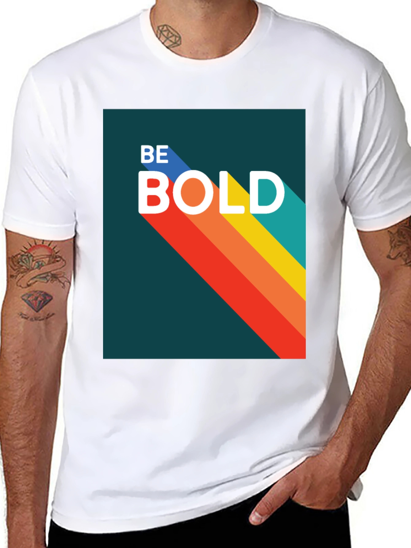 Be Bold Graphic Tee - Retro Style