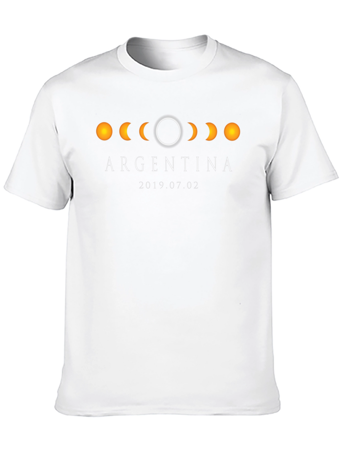 Argentina Eclipse 2019 T-Shirt - Black Cotton Tee