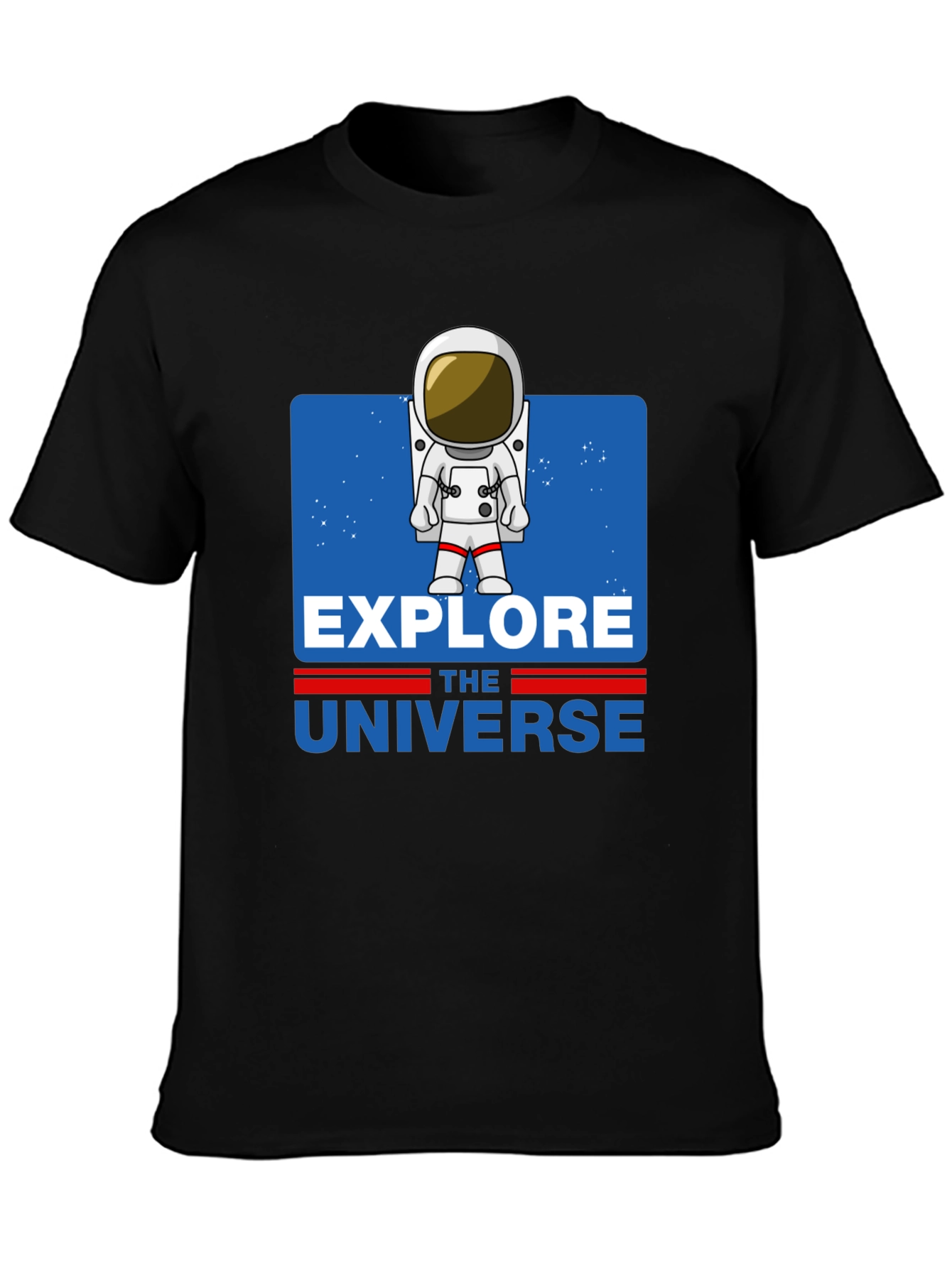 Explore the Universe Graphic Tee - Astronaut Design