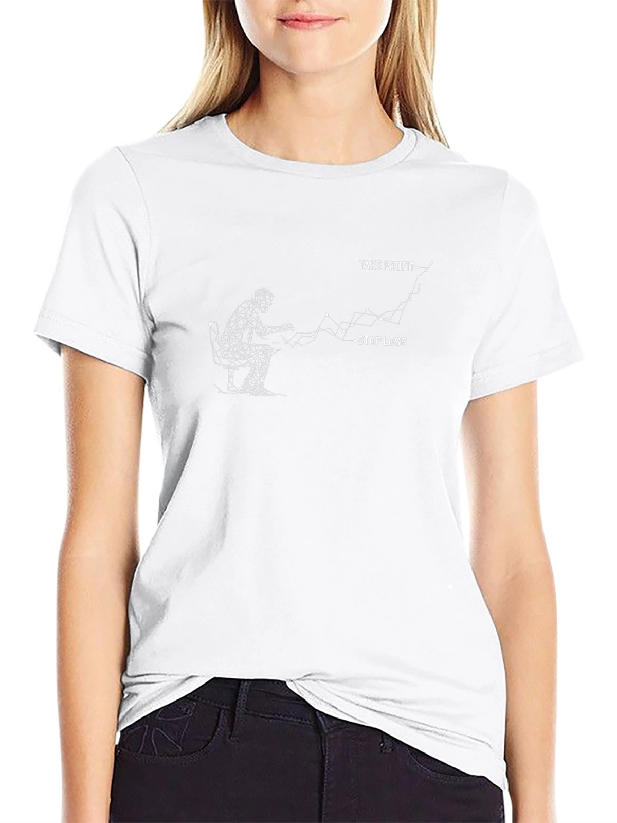 Take Profit T-Shirt: Geometric Trader Design