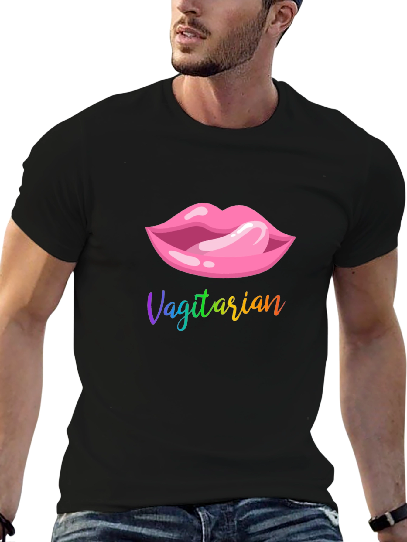 Vagitarian Lips Graphic T-Shirt