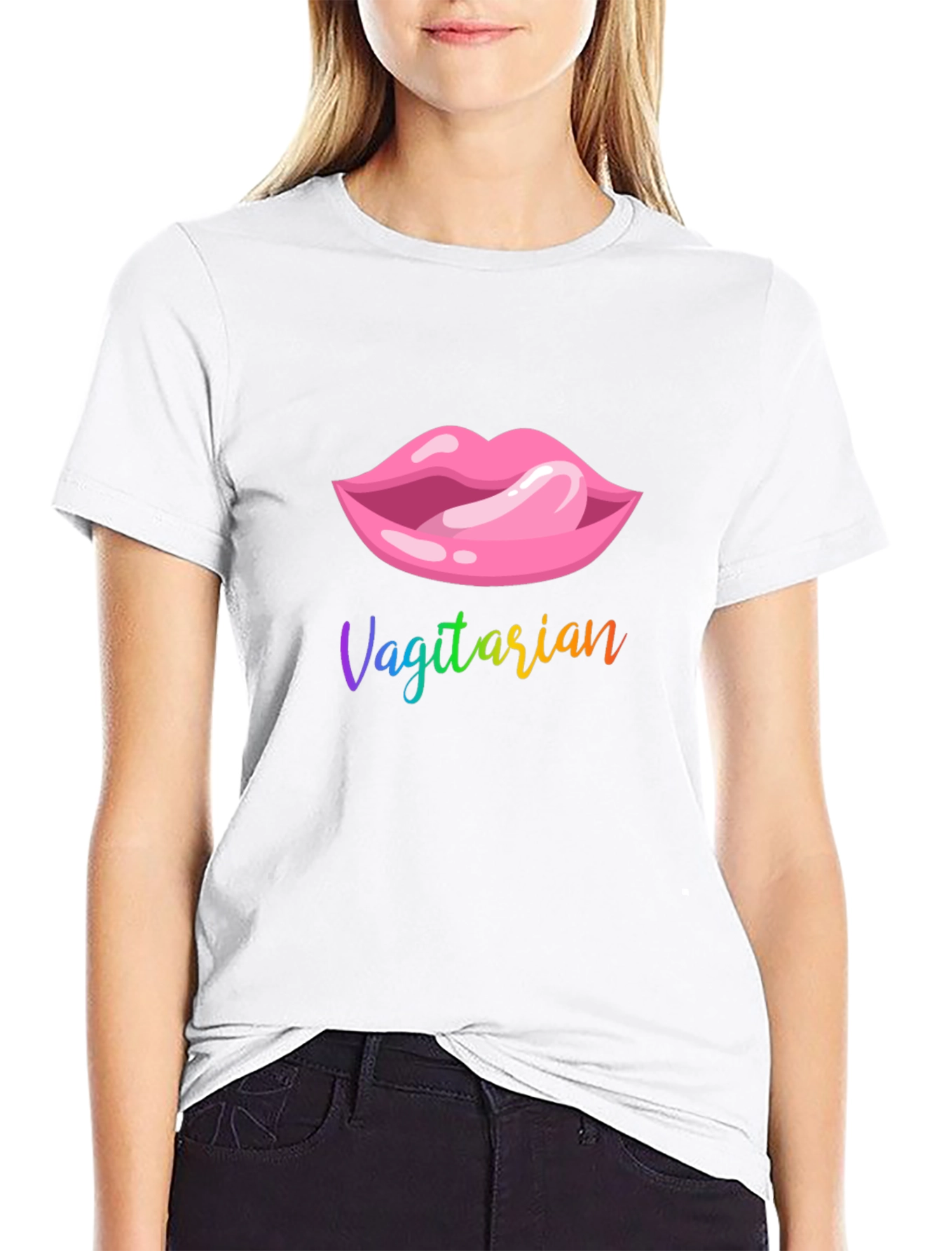 Vagitarian Lips Graphic T-Shirt