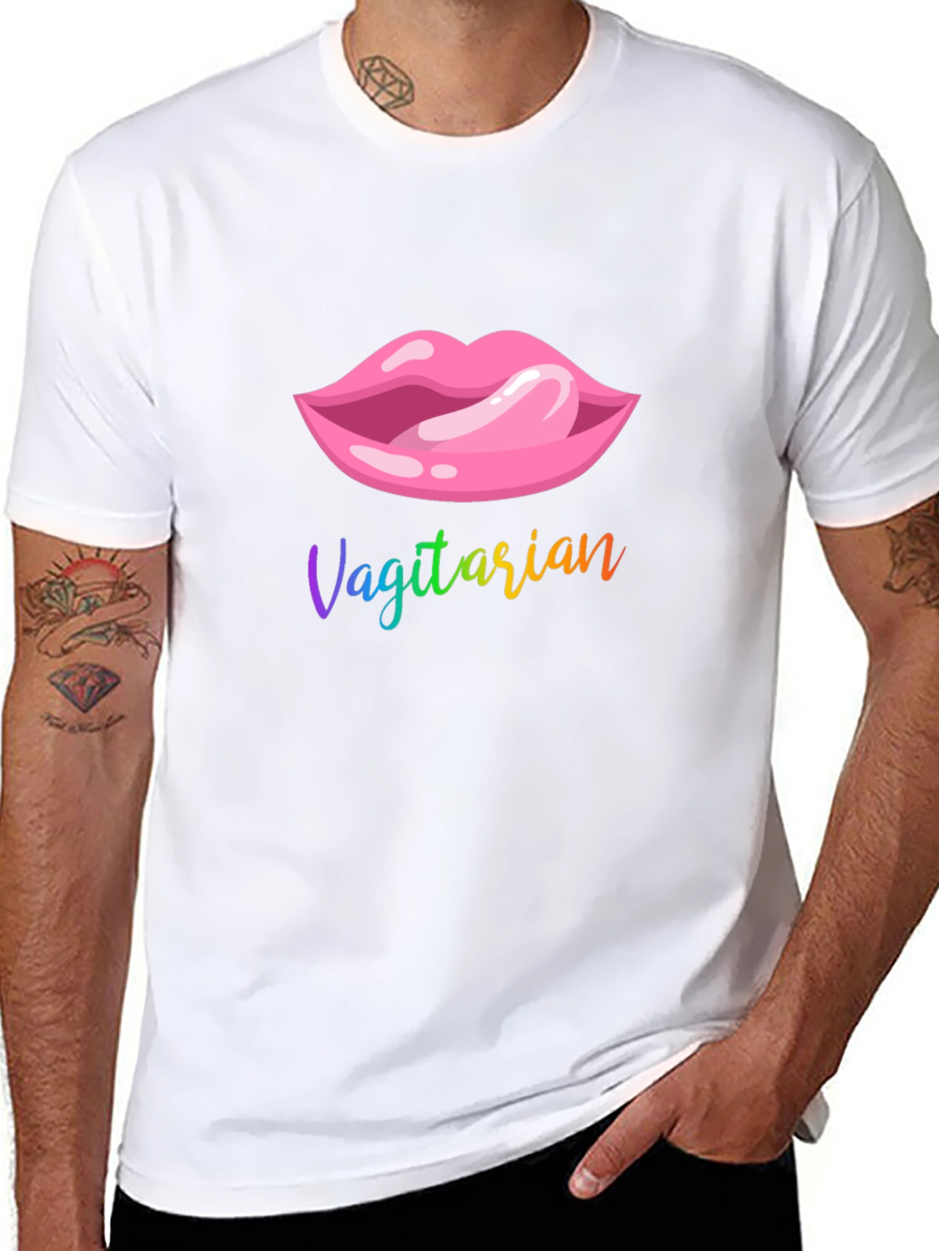 Vagitarian Lips Graphic T-Shirt