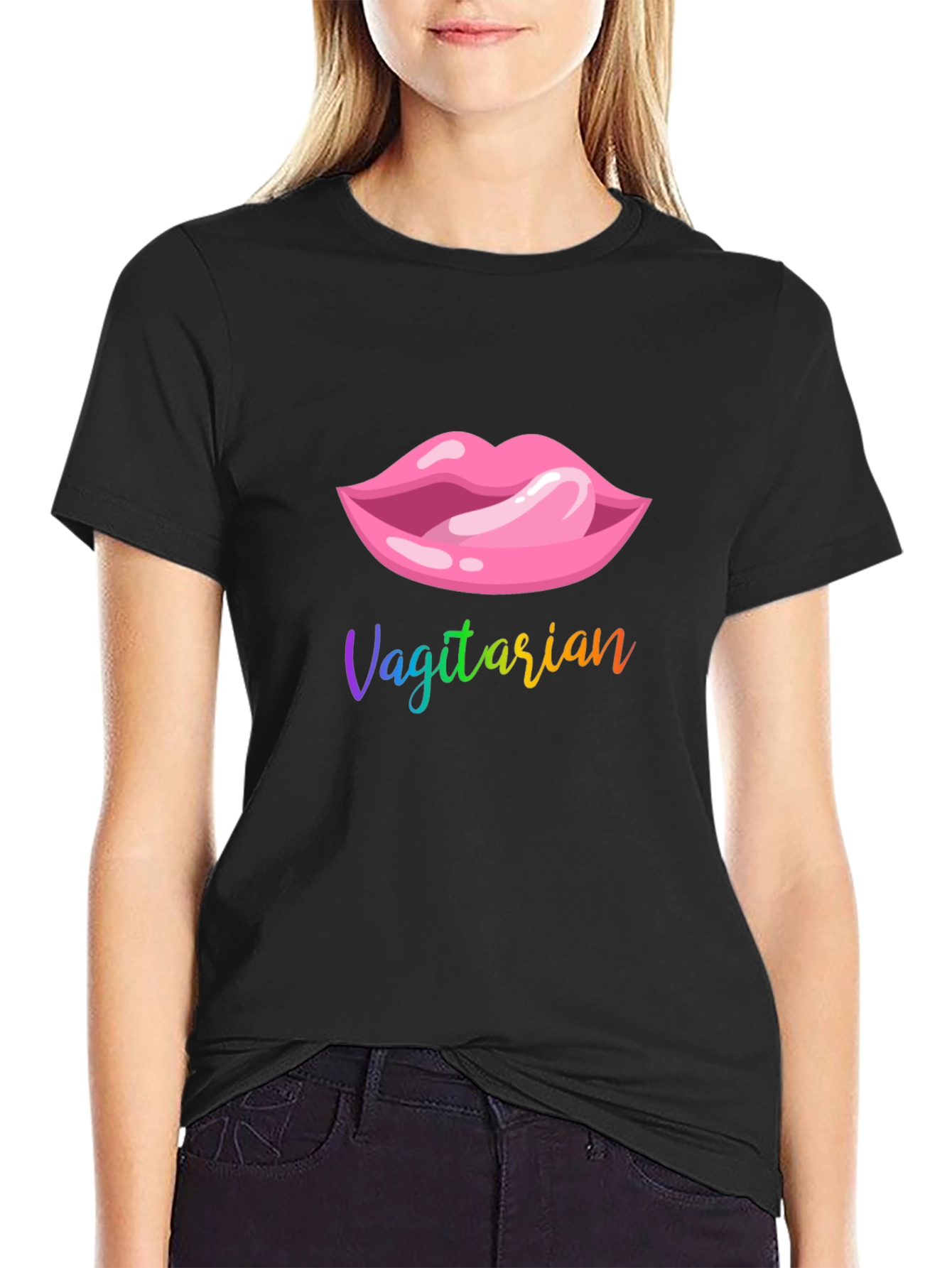 Vagitarian Lips Graphic T-Shirt