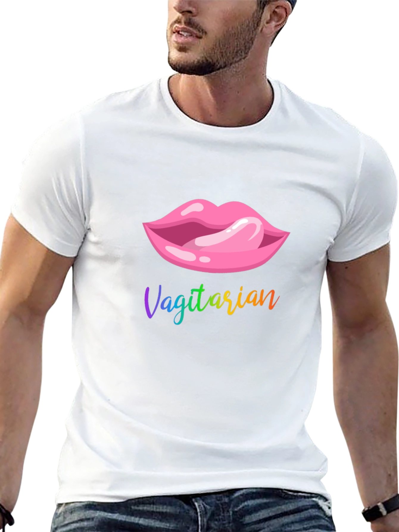 Vagitarian Lips Graphic T-Shirt