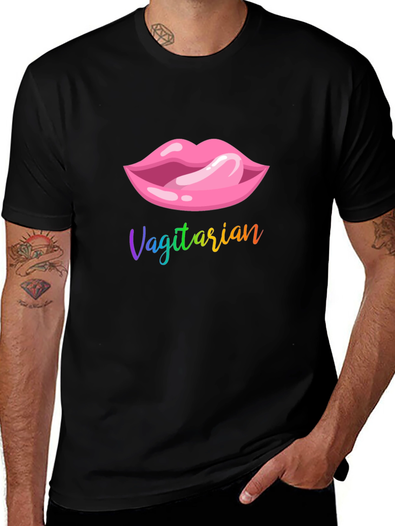 Vagitarian Lips Graphic T-Shirt