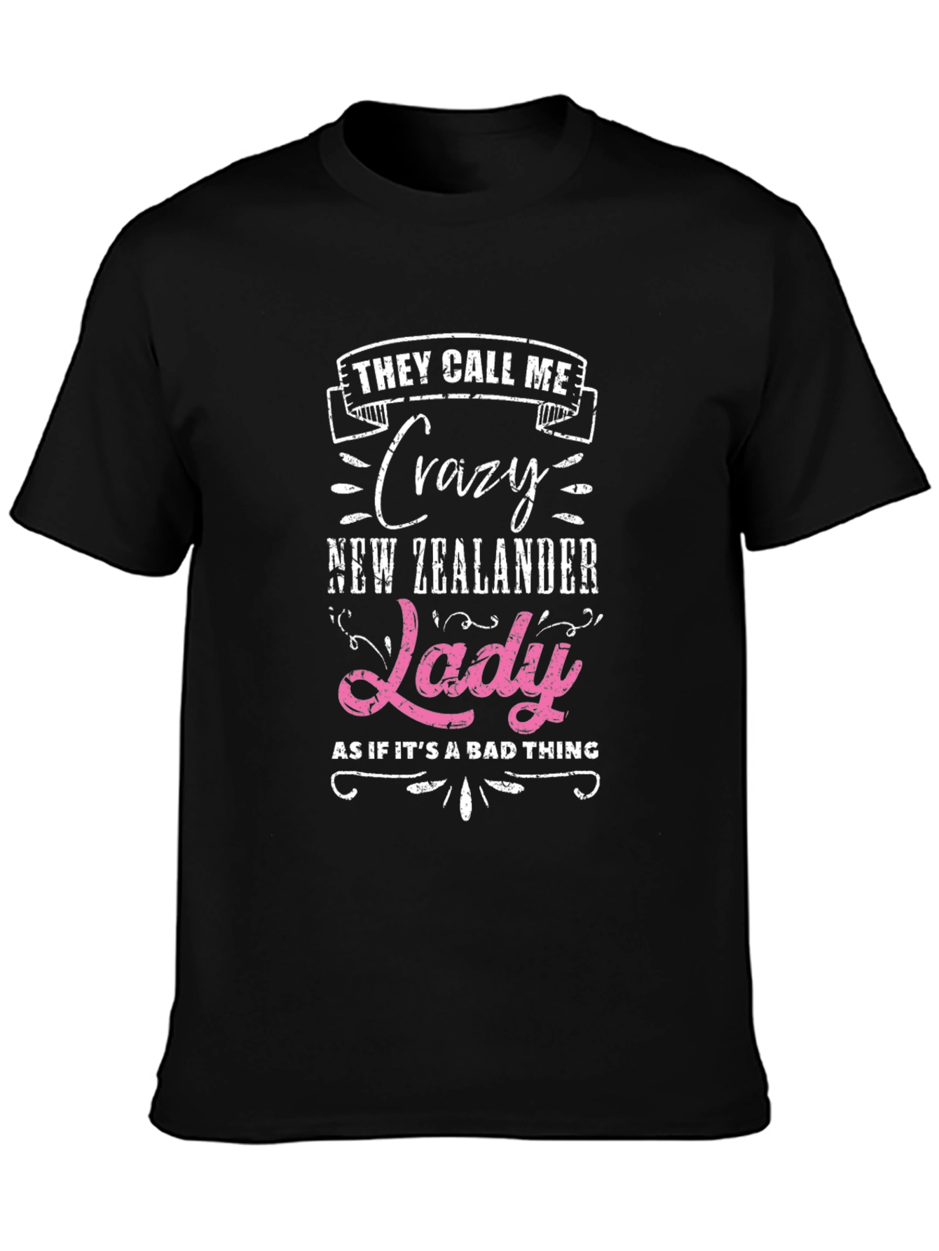 Crazy New Zealander Lady T-Shirt